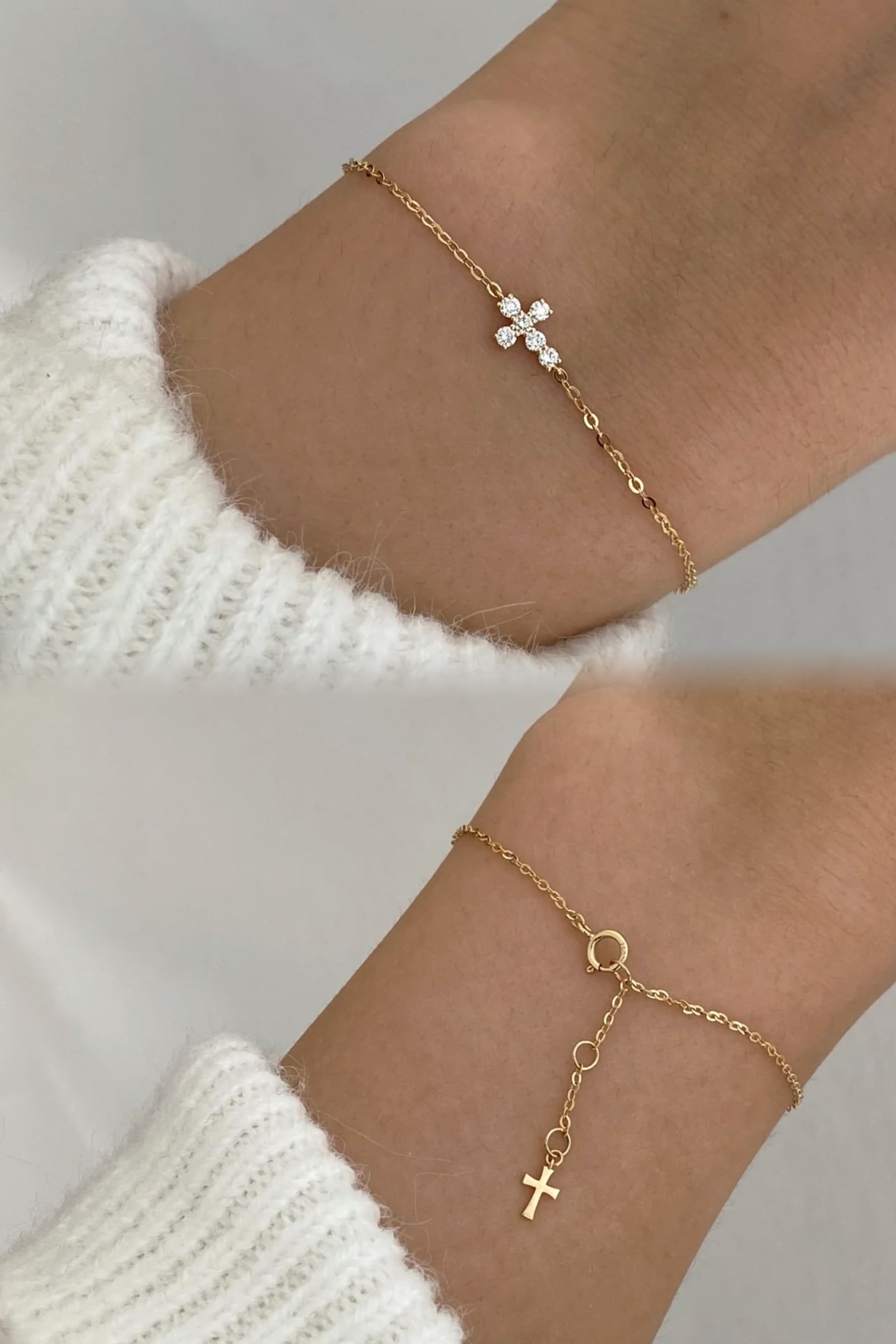 18K Gold Lab-Grown Diamond Bracelet - 6