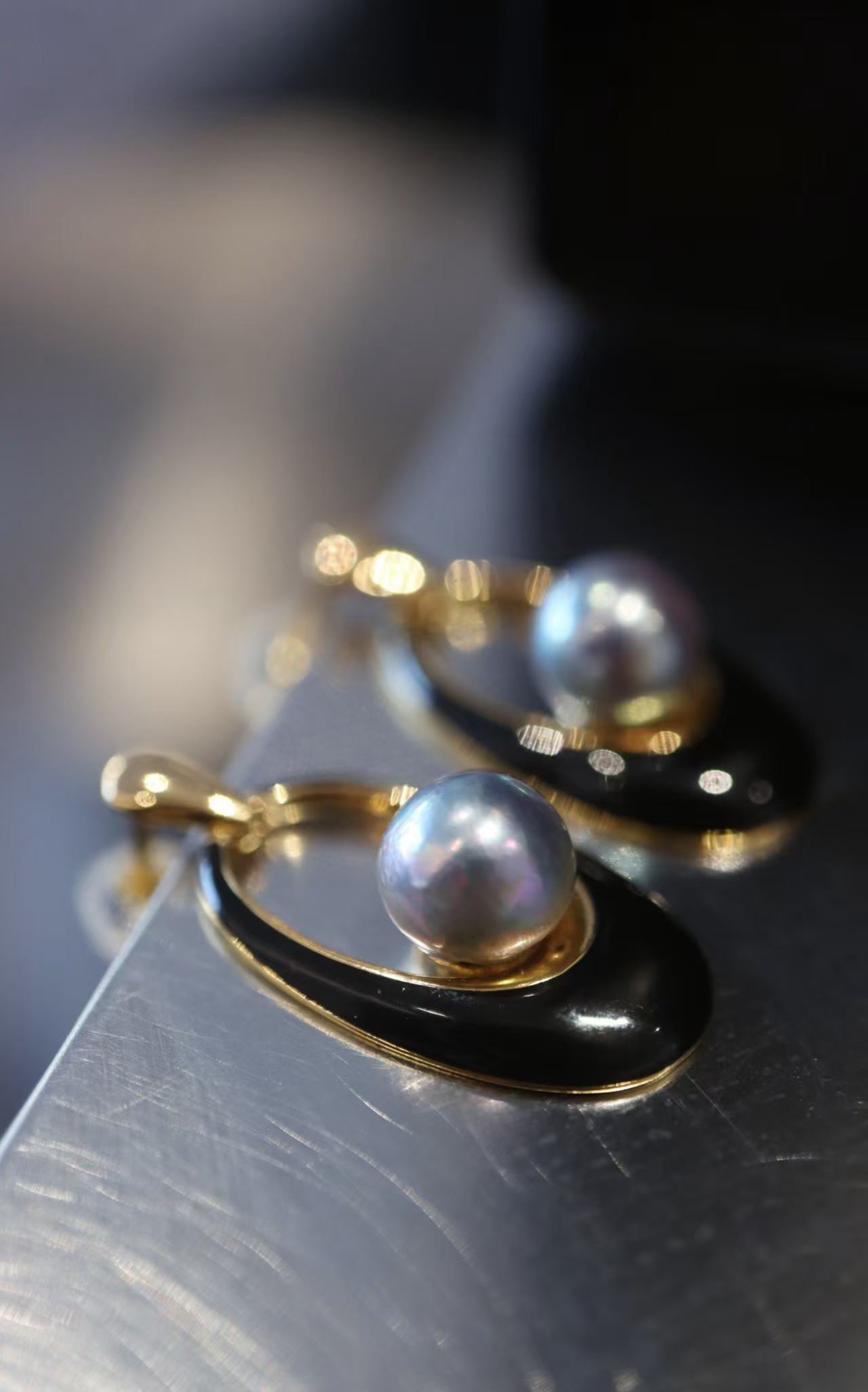 Silver Akoya Saltwater Pearl Earrings - 2
