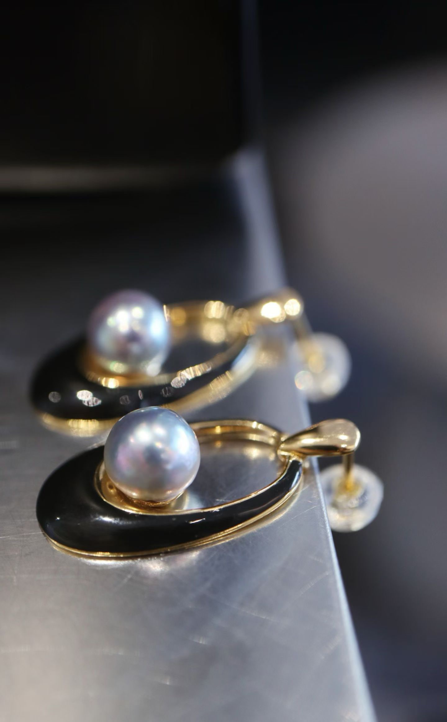 Silver Akoya Saltwater Pearl Earrings - 3