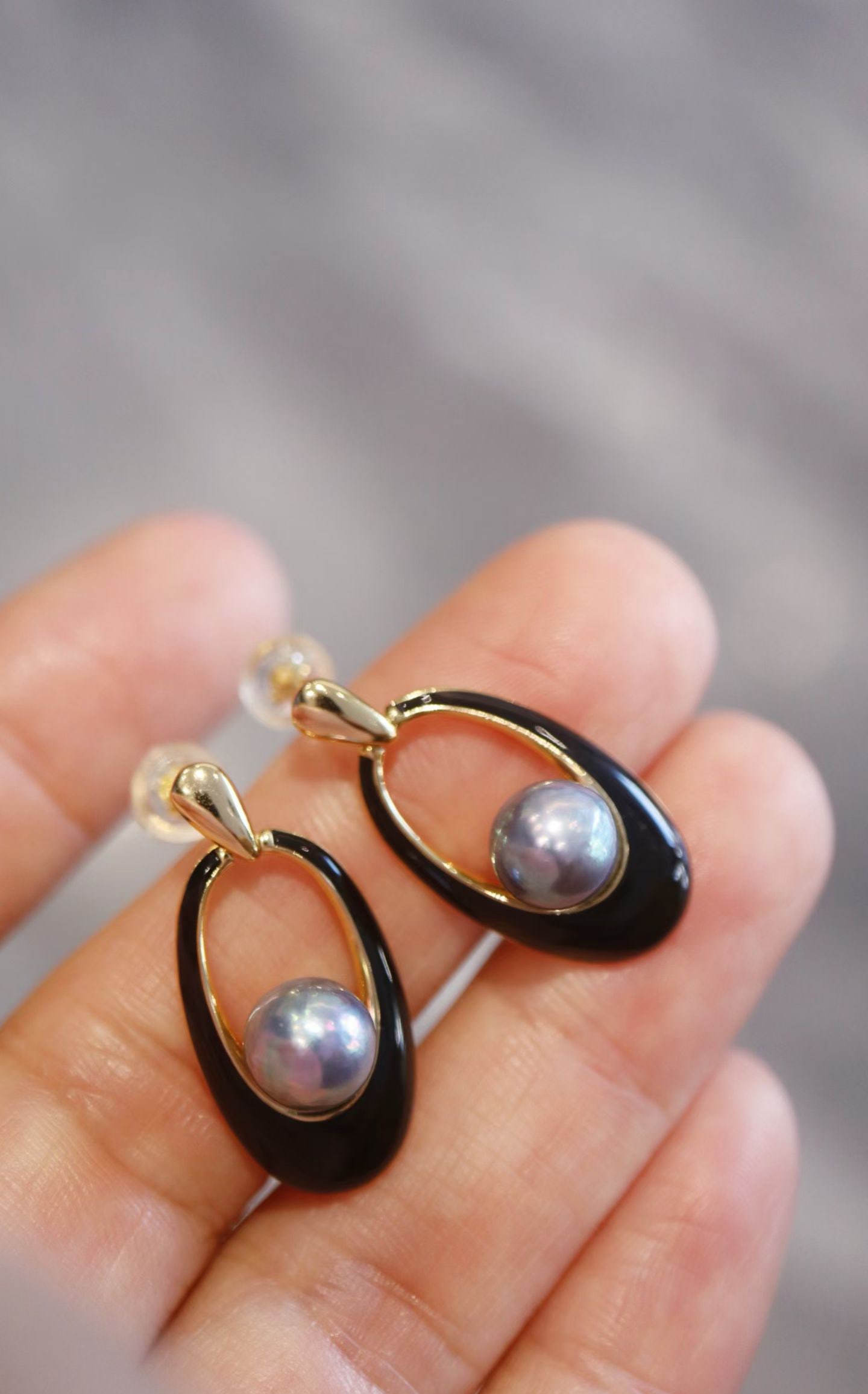 Silver Akoya Saltwater Pearl Earrings - 4