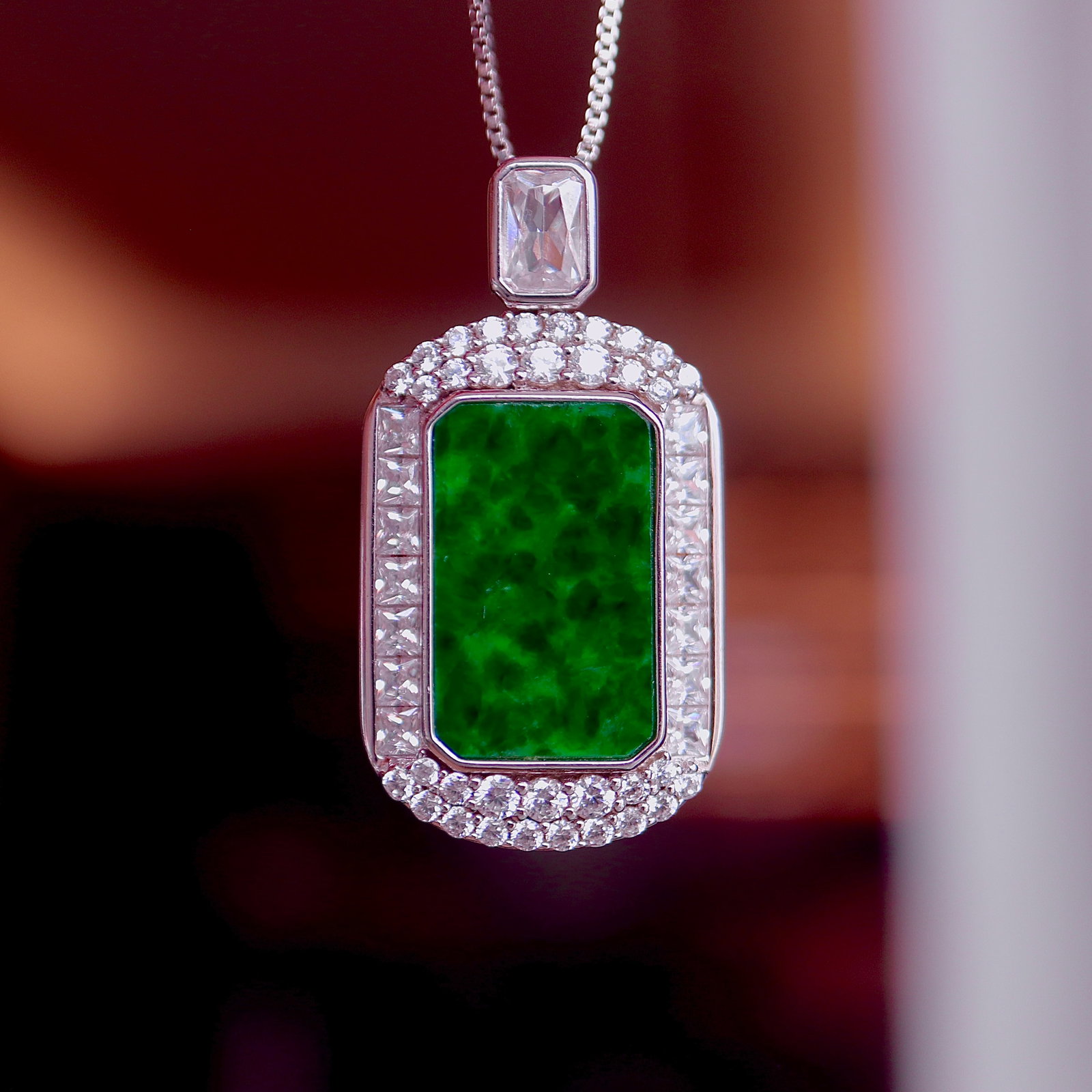 Natural Jadeite Pendant - 2
