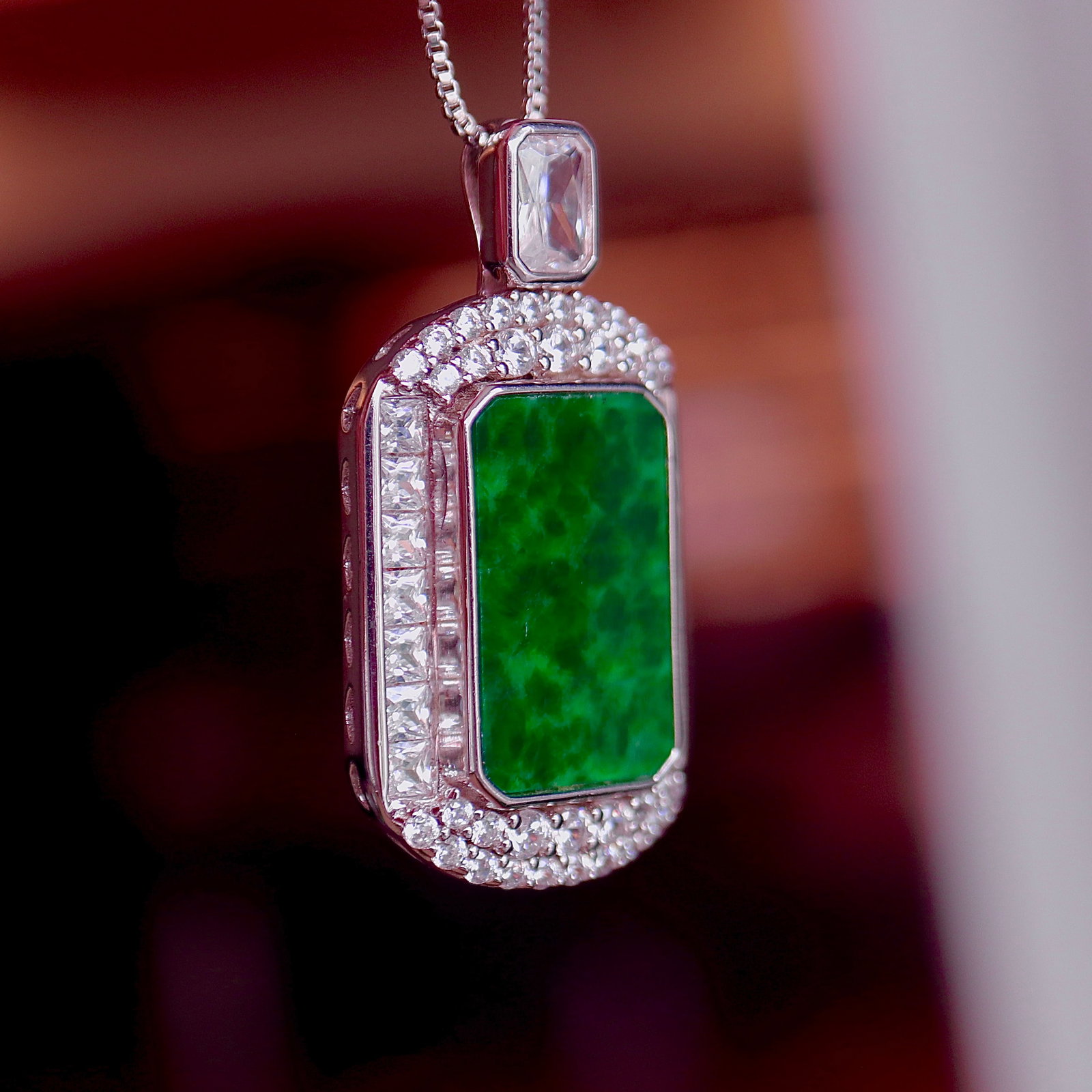 Natural Jadeite Pendant - 3