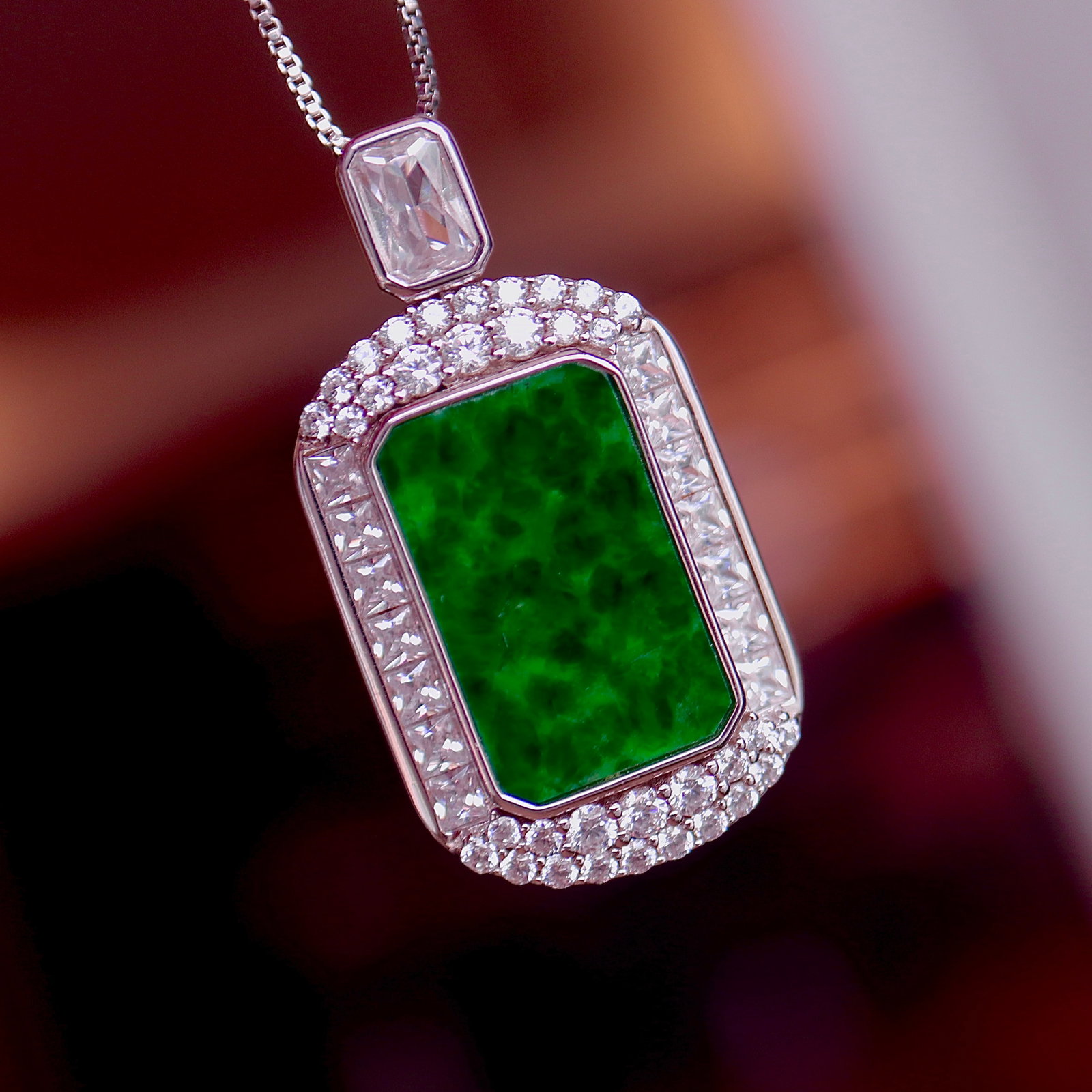 Natural Jadeite Pendant - 5