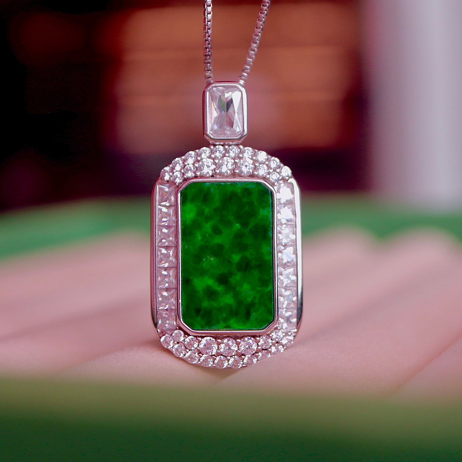 Natural Jadeite Pendant - 6