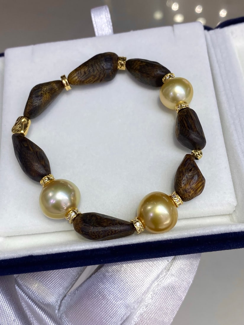 South Sea Golden Pearl Bracelet - 5