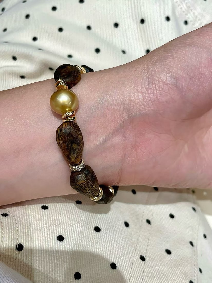 South Sea Golden Pearl Bracelet - 6