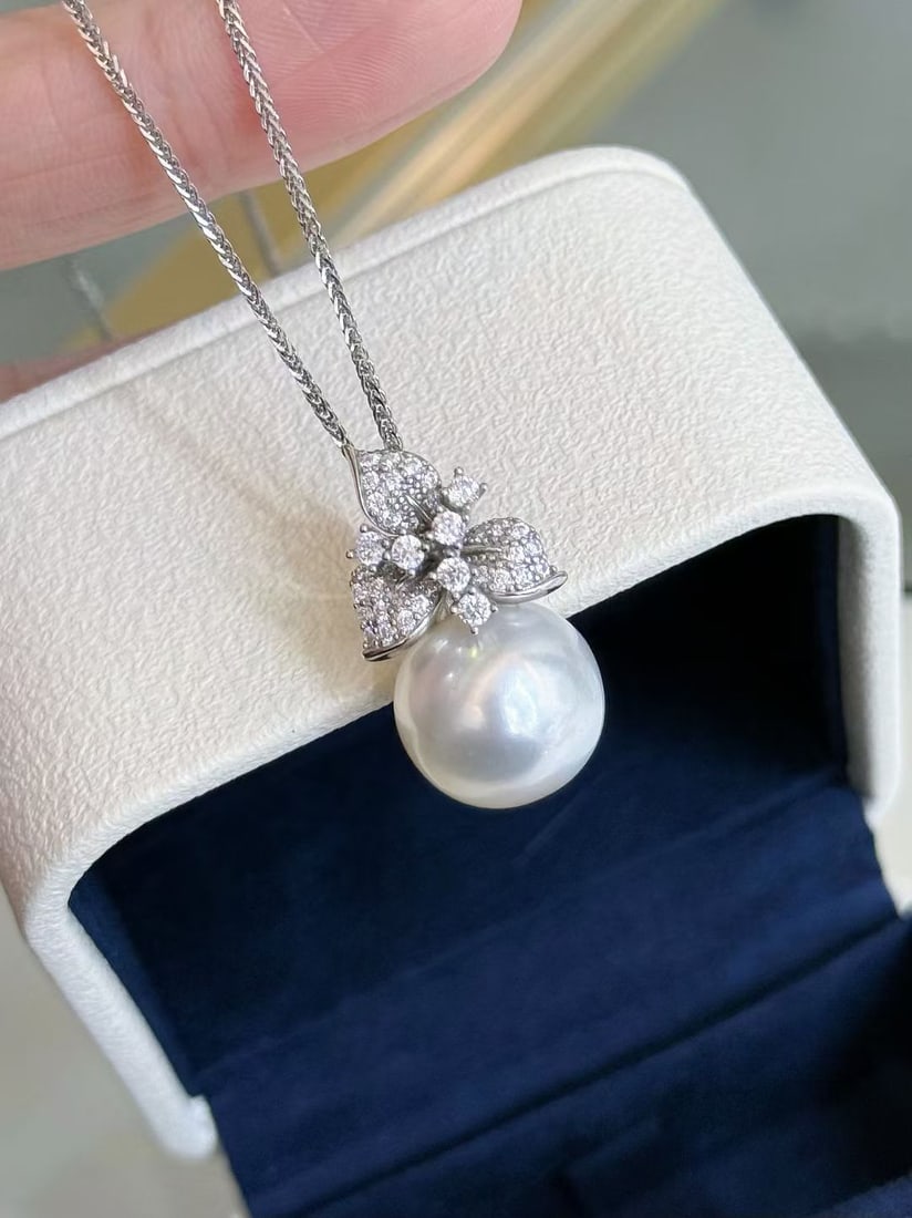 S925 Sterling Silver Set with Natural Pearls - 2