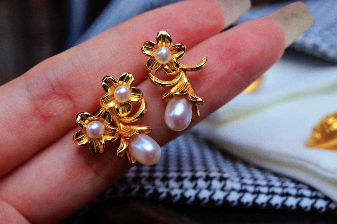 Sterling Silver Pearl Earrings - 3