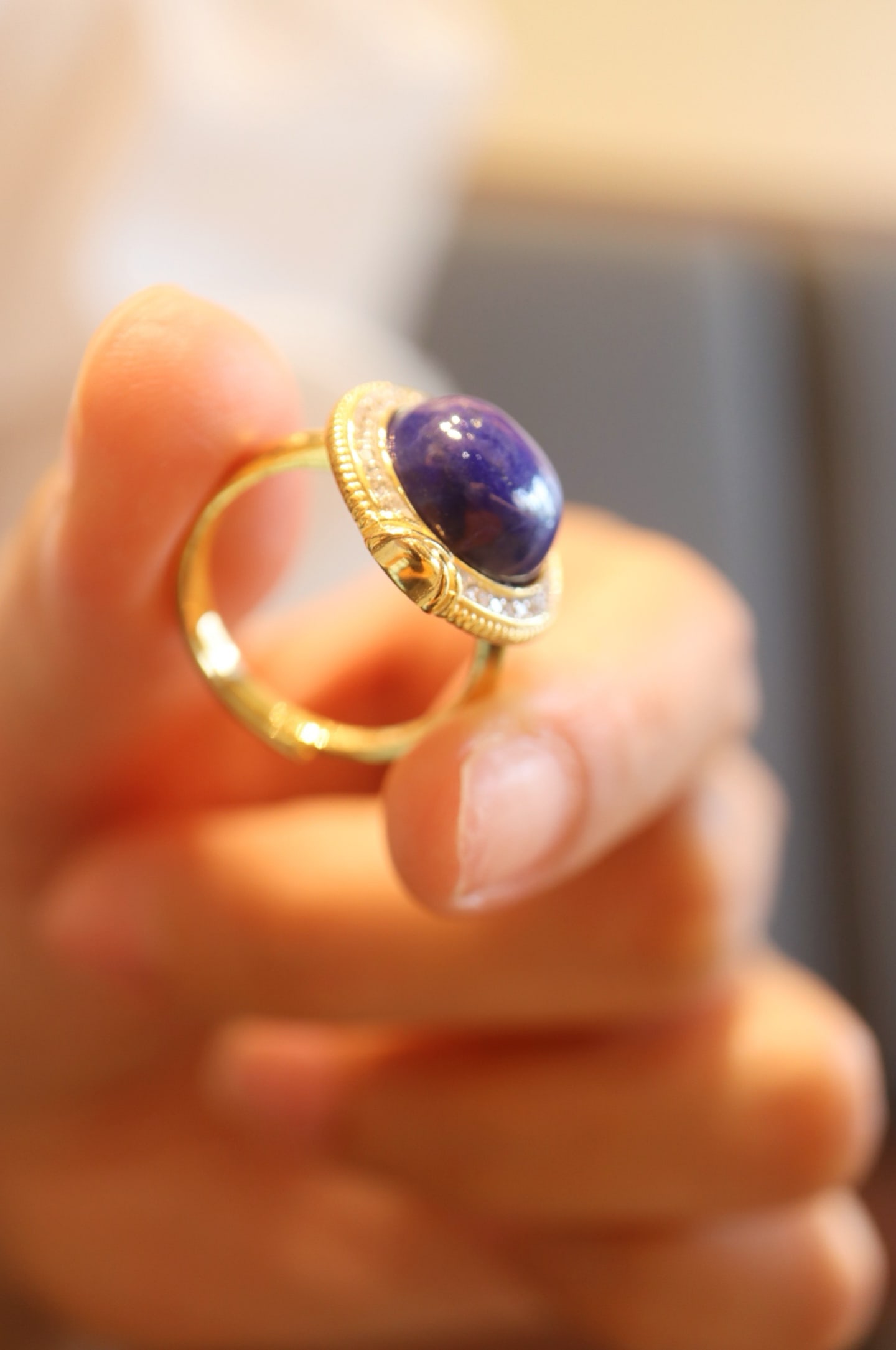 Natural Lapis Lazuli Ring - 2