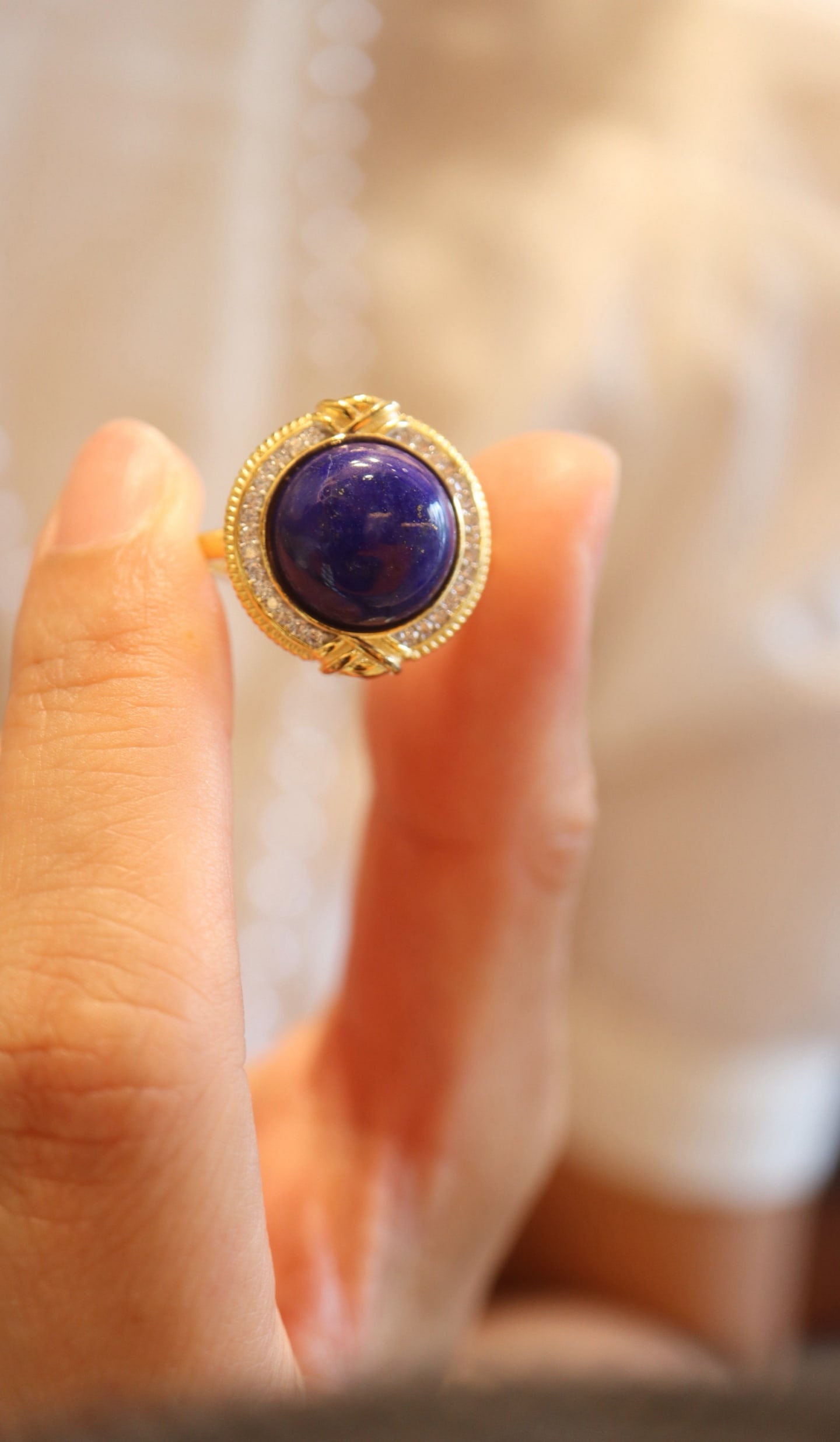 Natural Lapis Lazuli Ring - 3