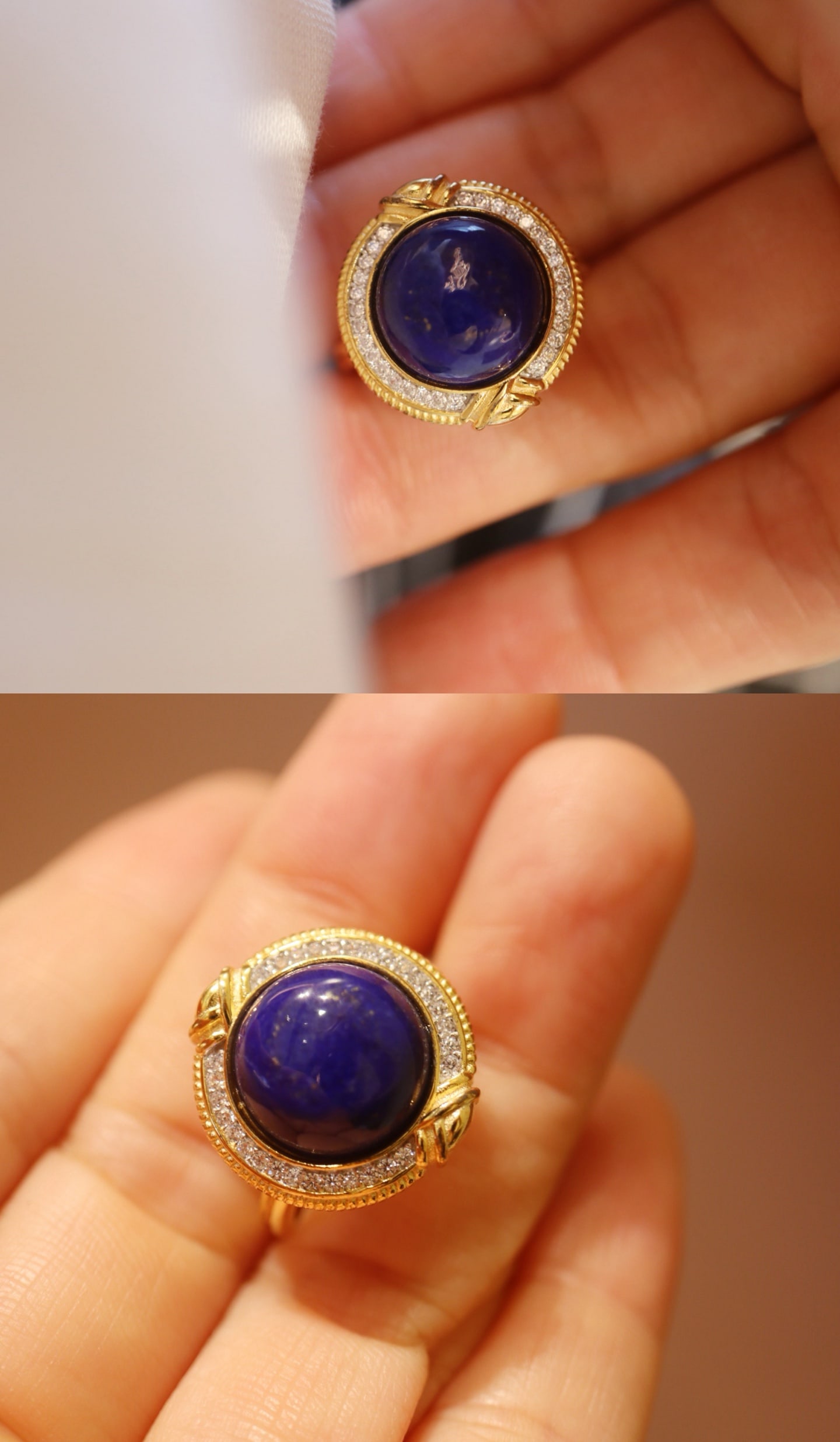Natural Lapis Lazuli Ring - 5