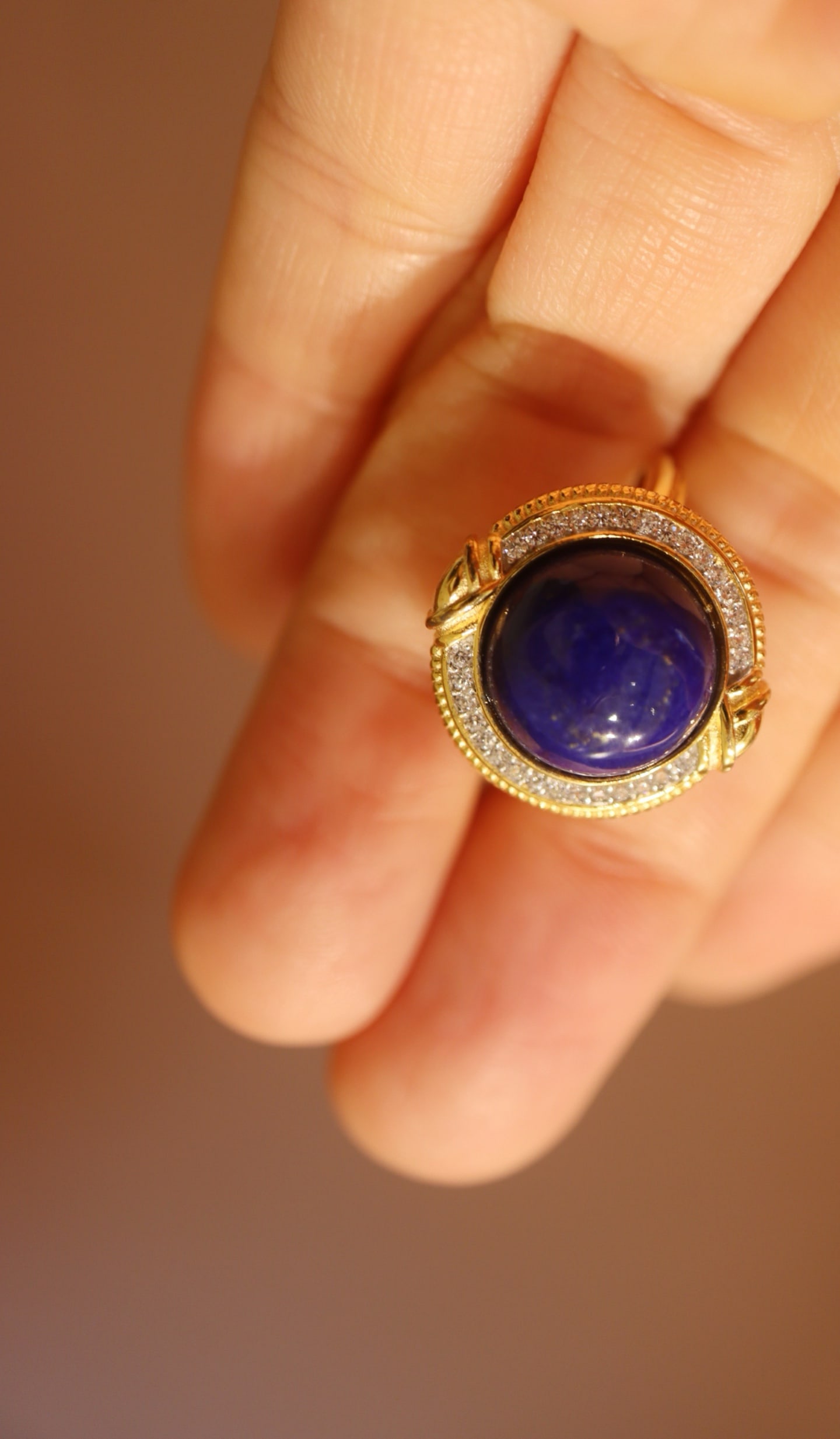 Natural Lapis Lazuli Ring - 6