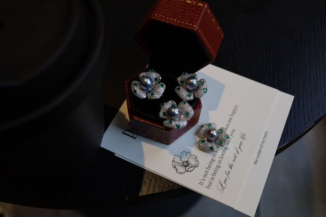 Sterling Silver Mabe Pearl Set - 3