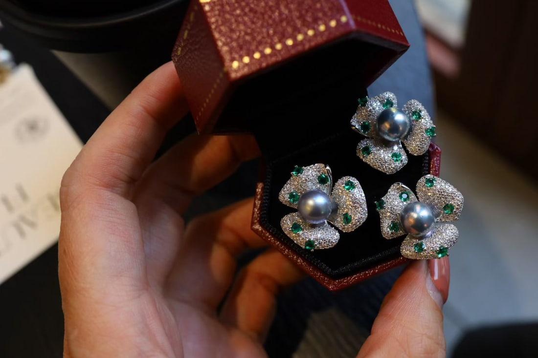 Sterling Silver Mabe Pearl Set - 5