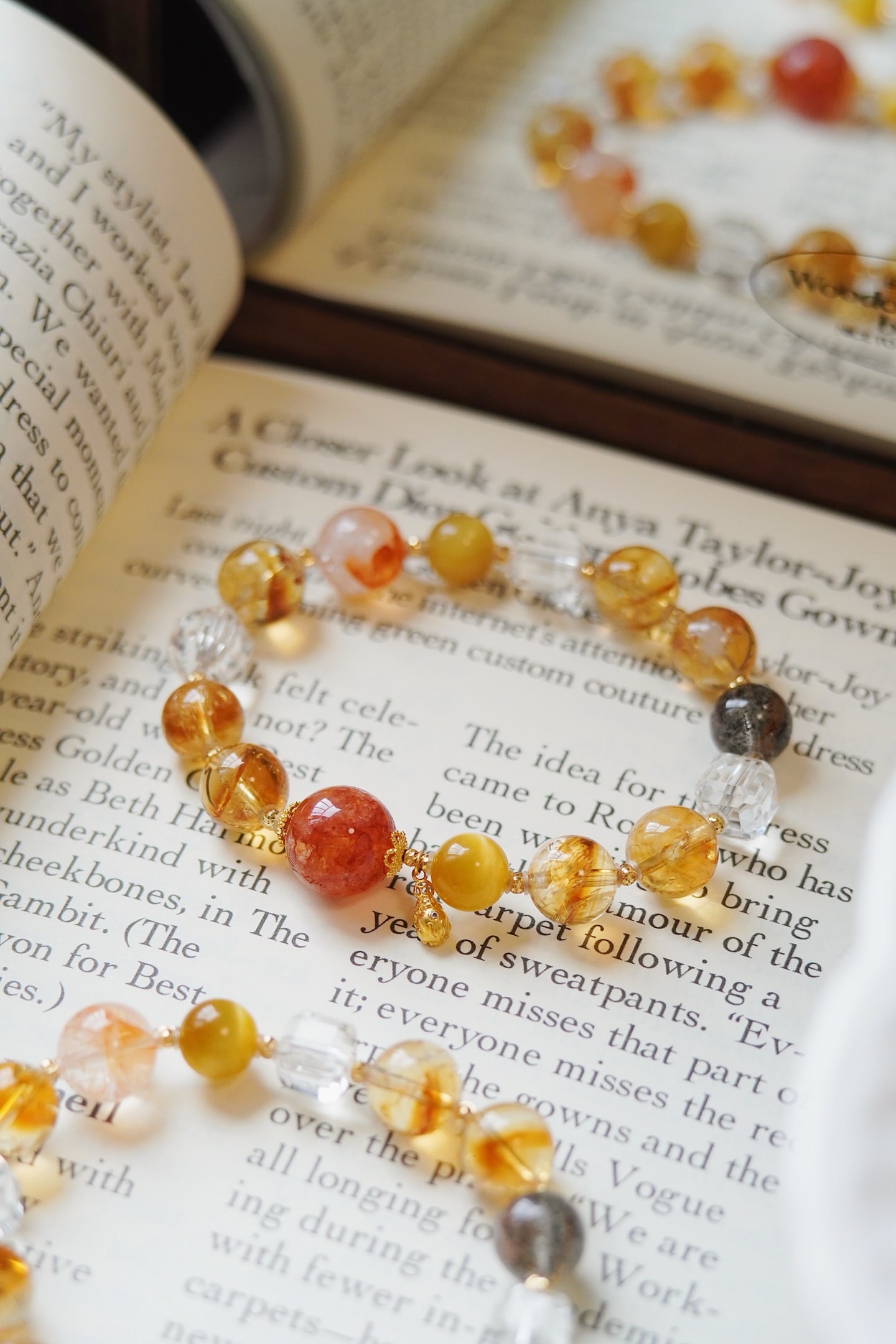 18K Gold Yellow Tower Crystal Bracelet - 3