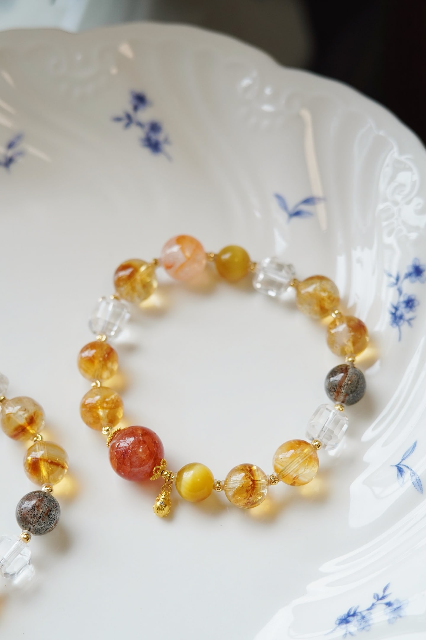 18K Gold Yellow Tower Crystal Bracelet - 5