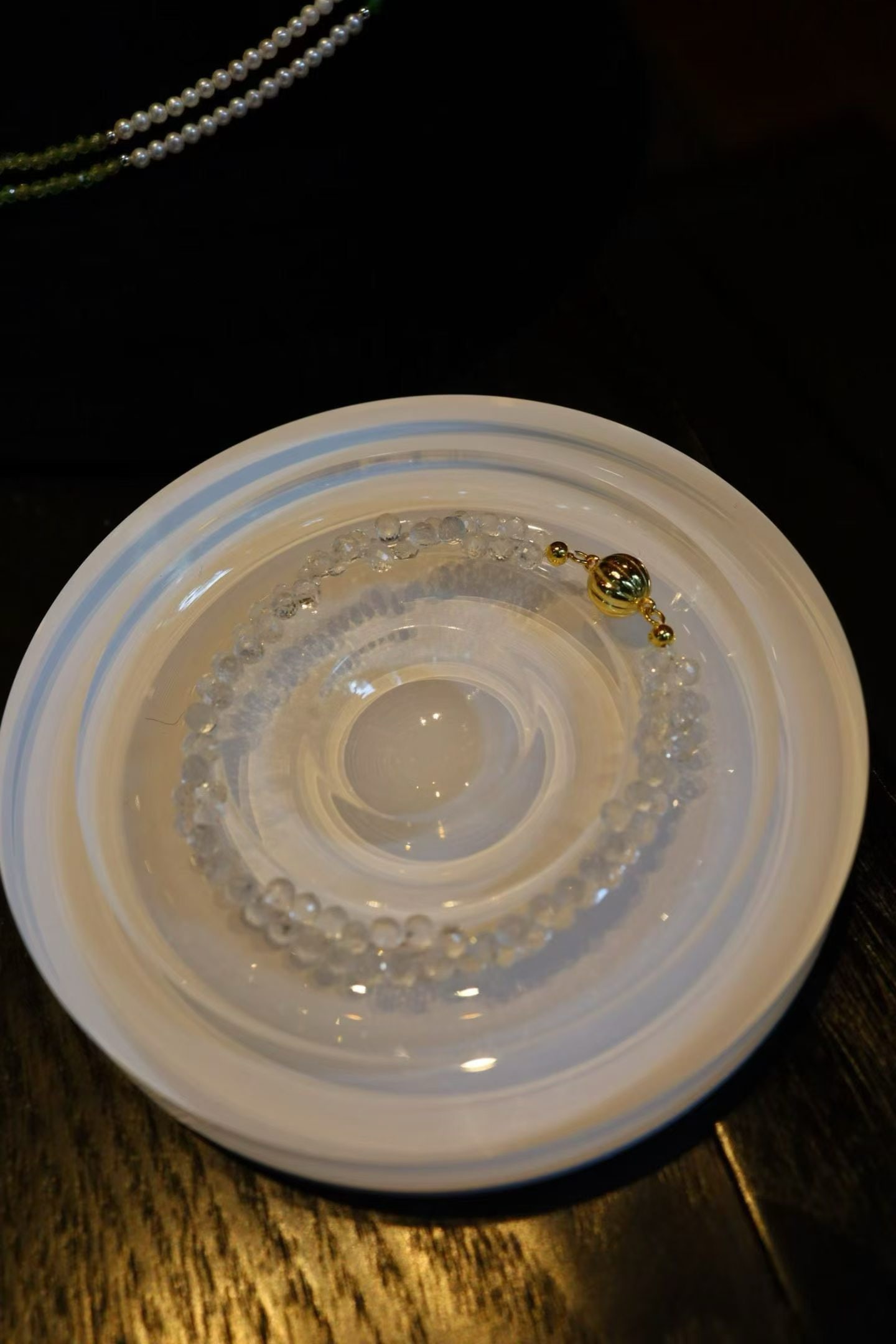 White Crystal Bracelet - 5