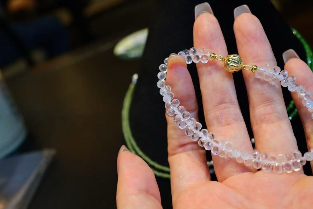 White Crystal Bracelet - 6