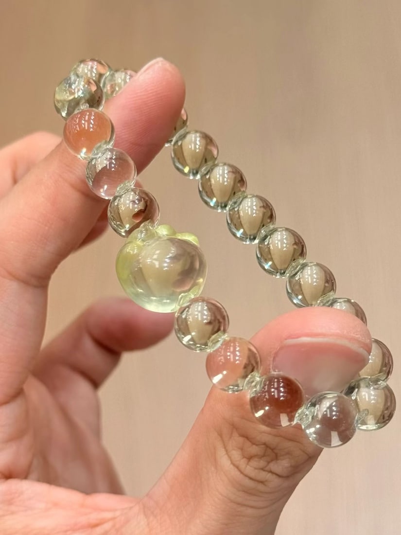 Lemon Yellow Crystal Bracelet - 2