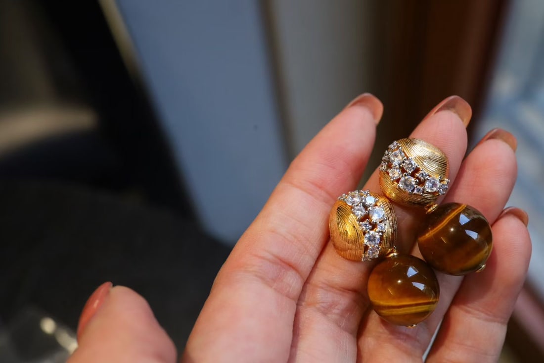 Tiger's Eye Earrings - 2