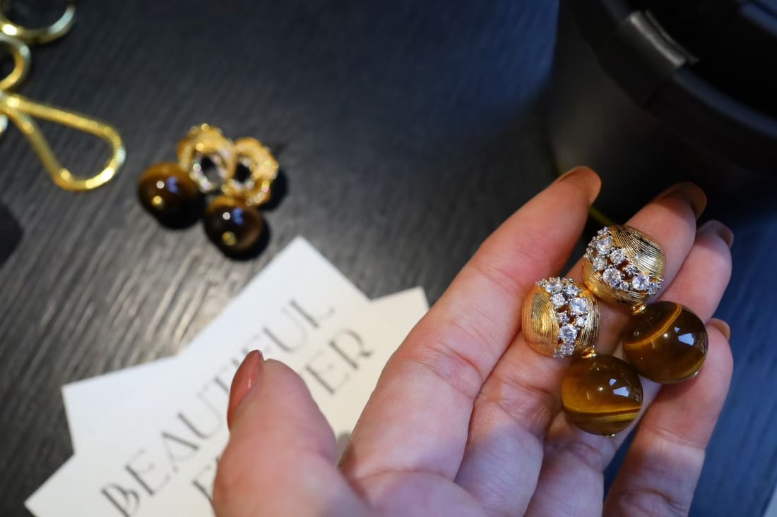 Tiger's Eye Earrings - 3