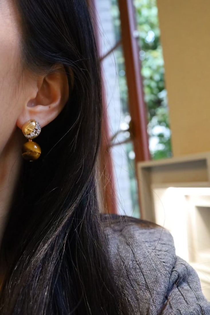 Tiger's Eye Earrings - 5