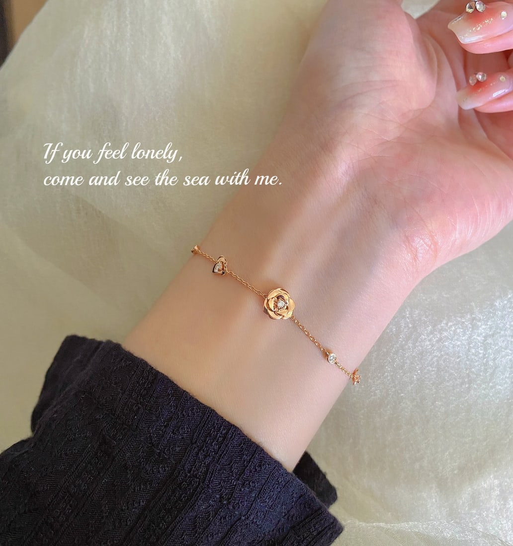 18K Gold Lab-Grown Diamond Bracelet - 6