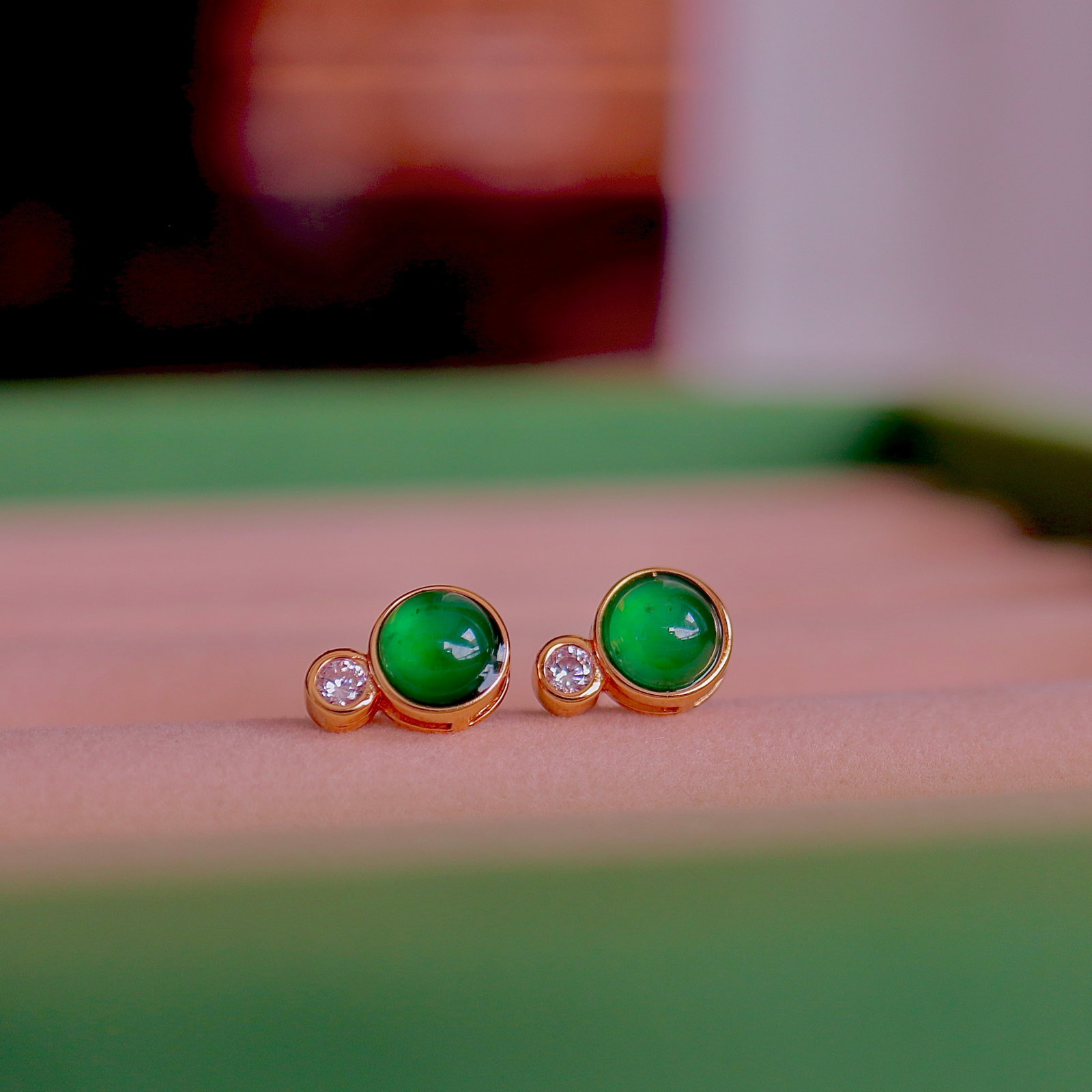 Natural Type A Jadeite Earrings - 3