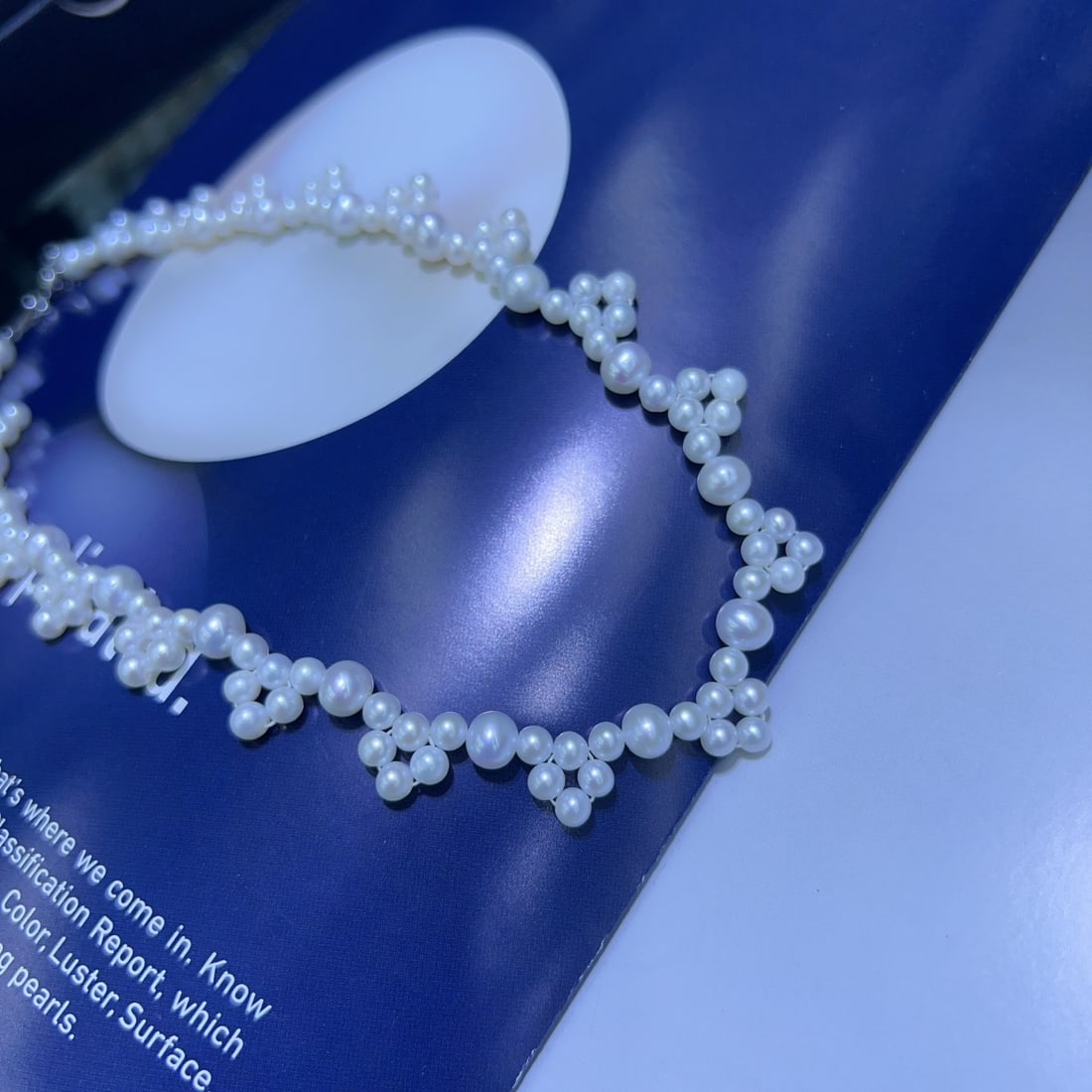 Natural White Pearl Necklace - 2