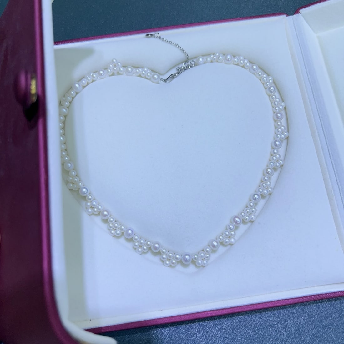 Natural White Pearl Necklace - 3