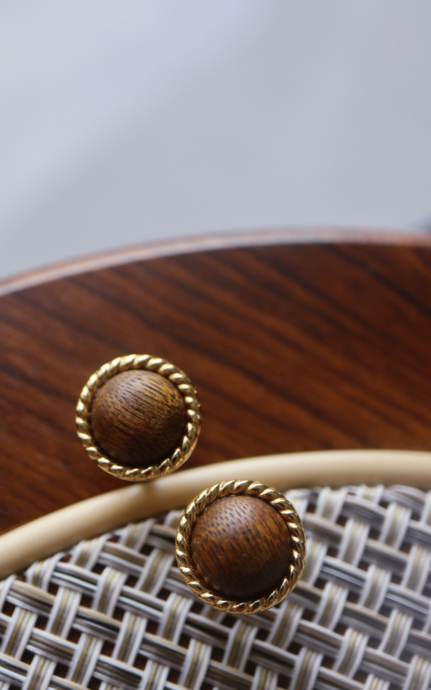 Natural Agarwood Earrings - 3