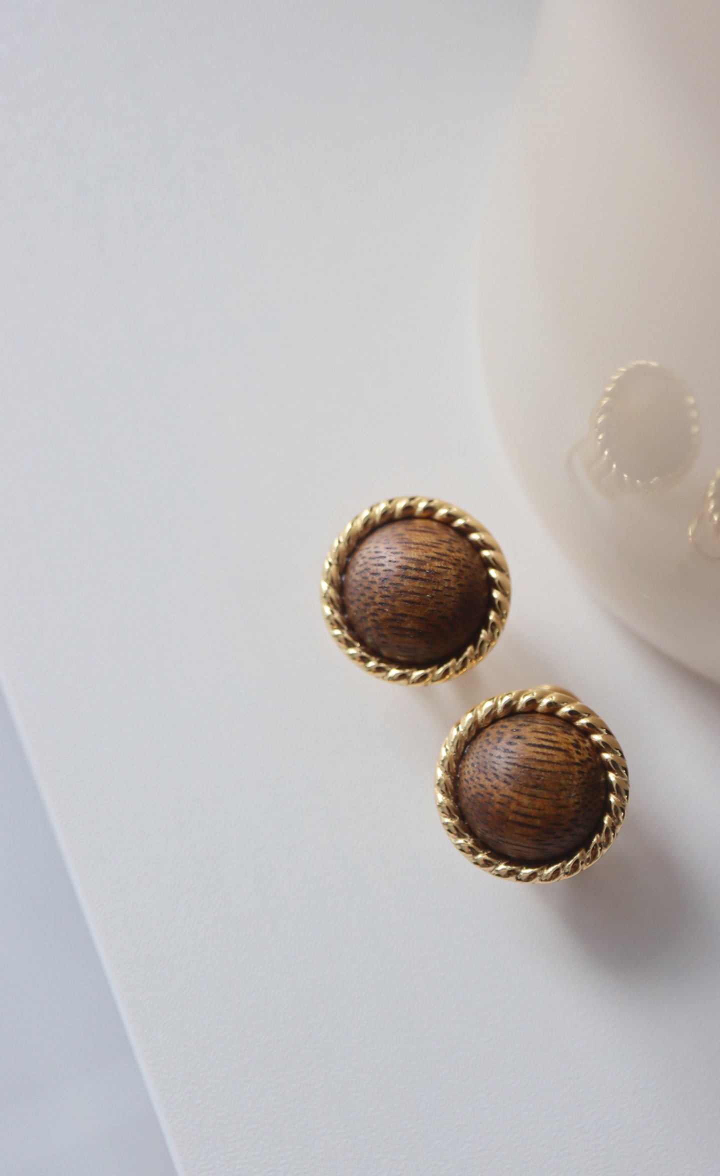 Natural Agarwood Earrings - 6