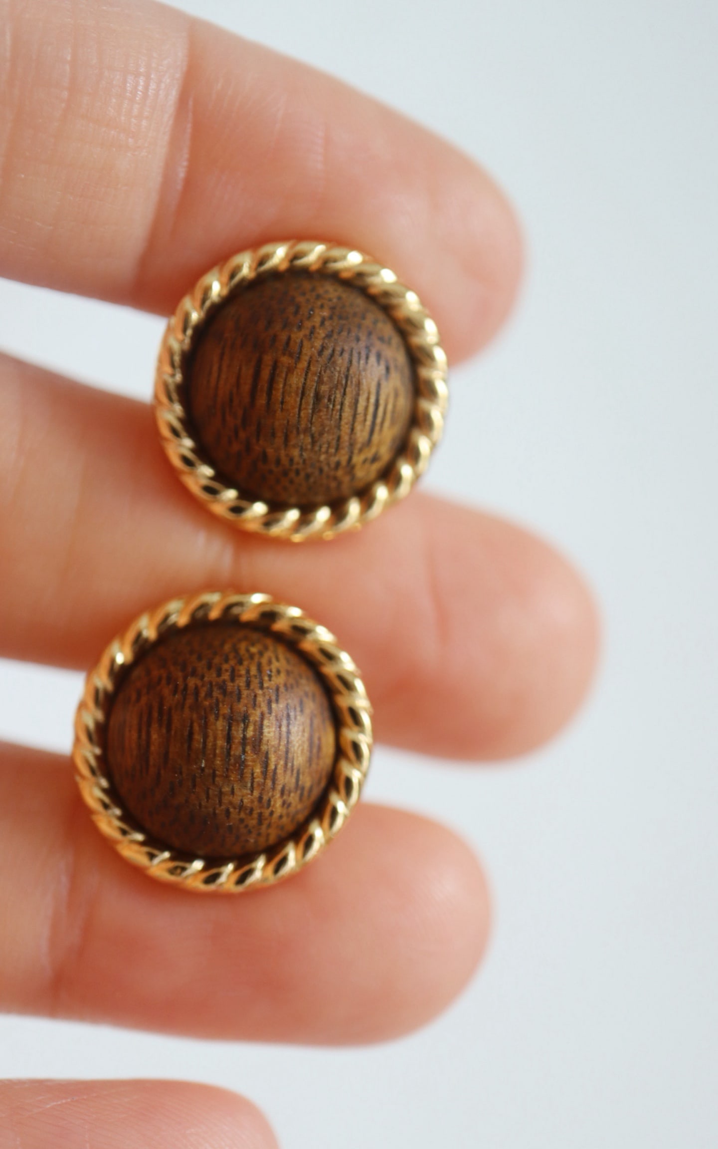 Natural Agarwood Earrings - 8