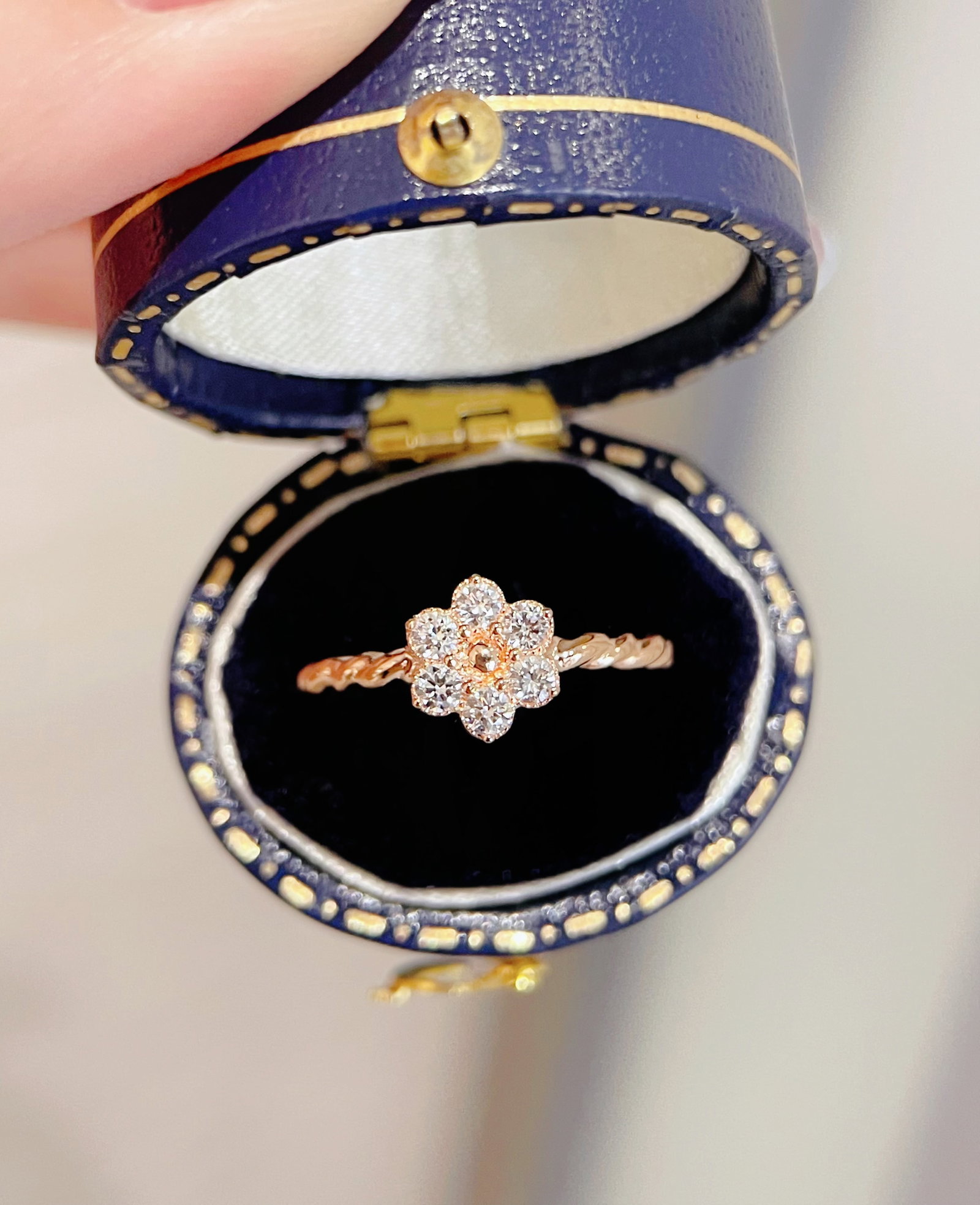 18K Rose Gold Lab-Grown Diamond Ring - 5