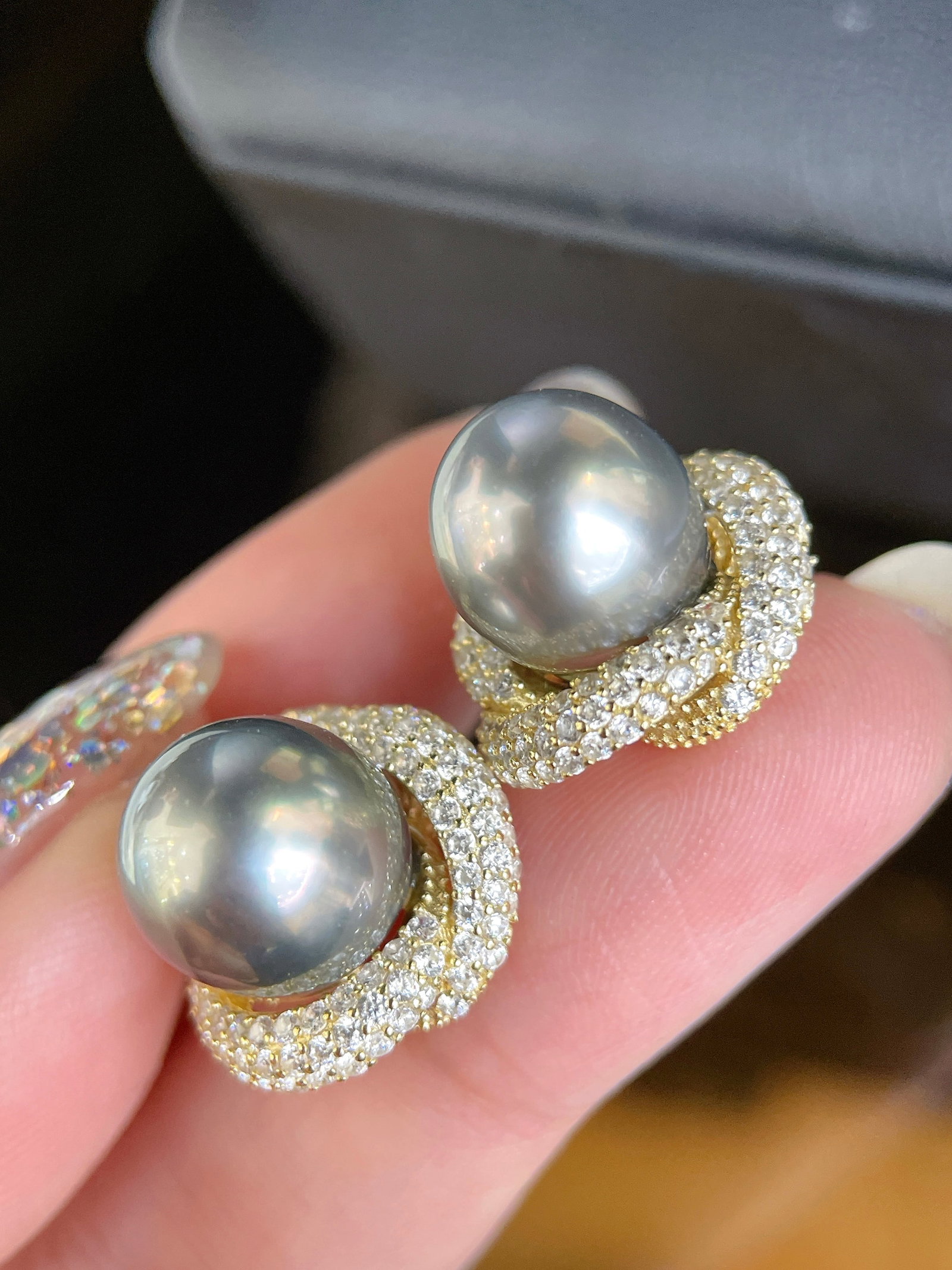 Tahitian Pearl Earrings - 5