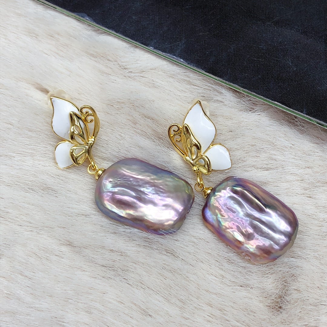 Natural Baroque Pearl Earrings - 3
