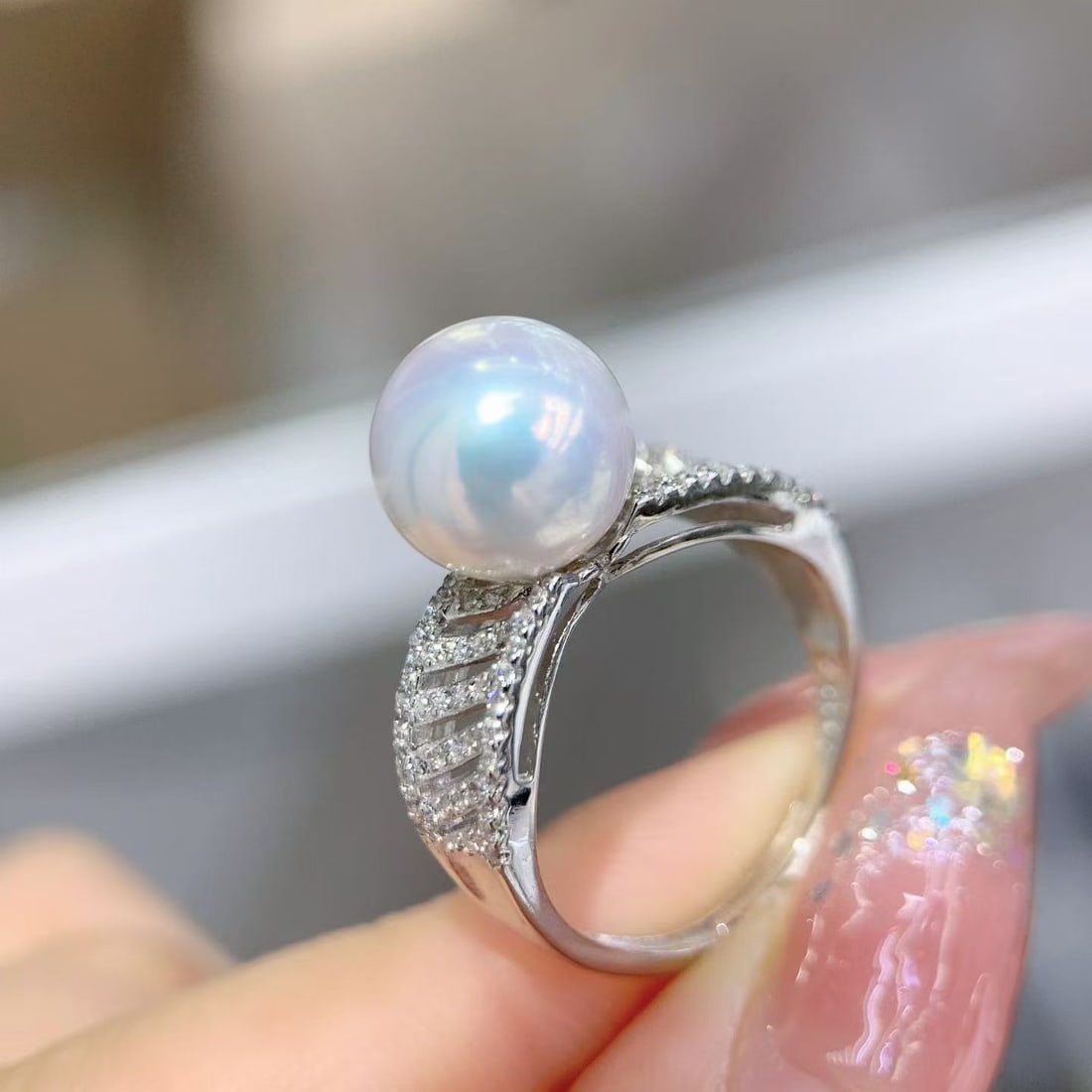 Sterling Silver Edison Pearl Ring - 2