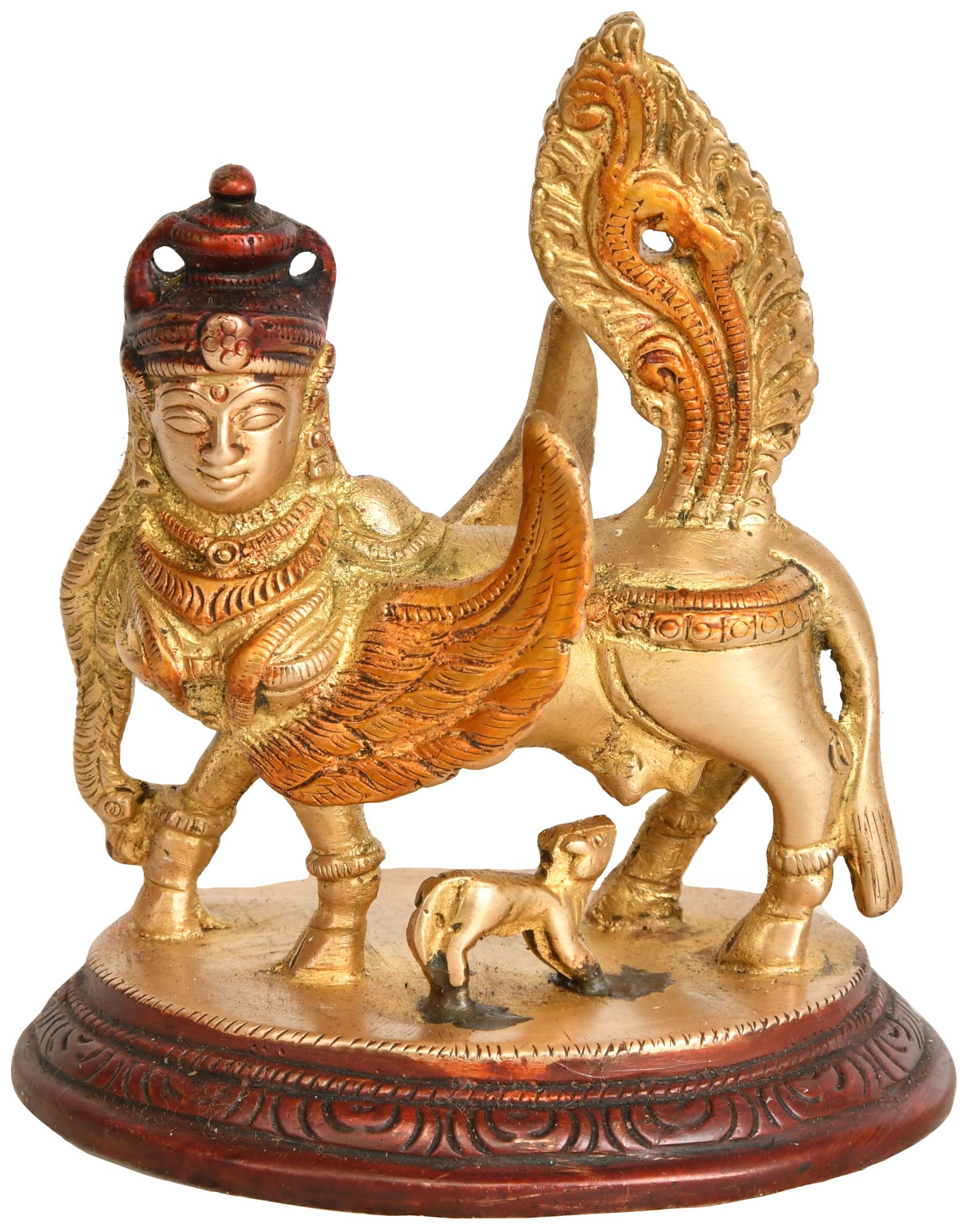 4" Brass Kamadhenu Cow Sculpture | Handmade | Made in India (1 of 2)