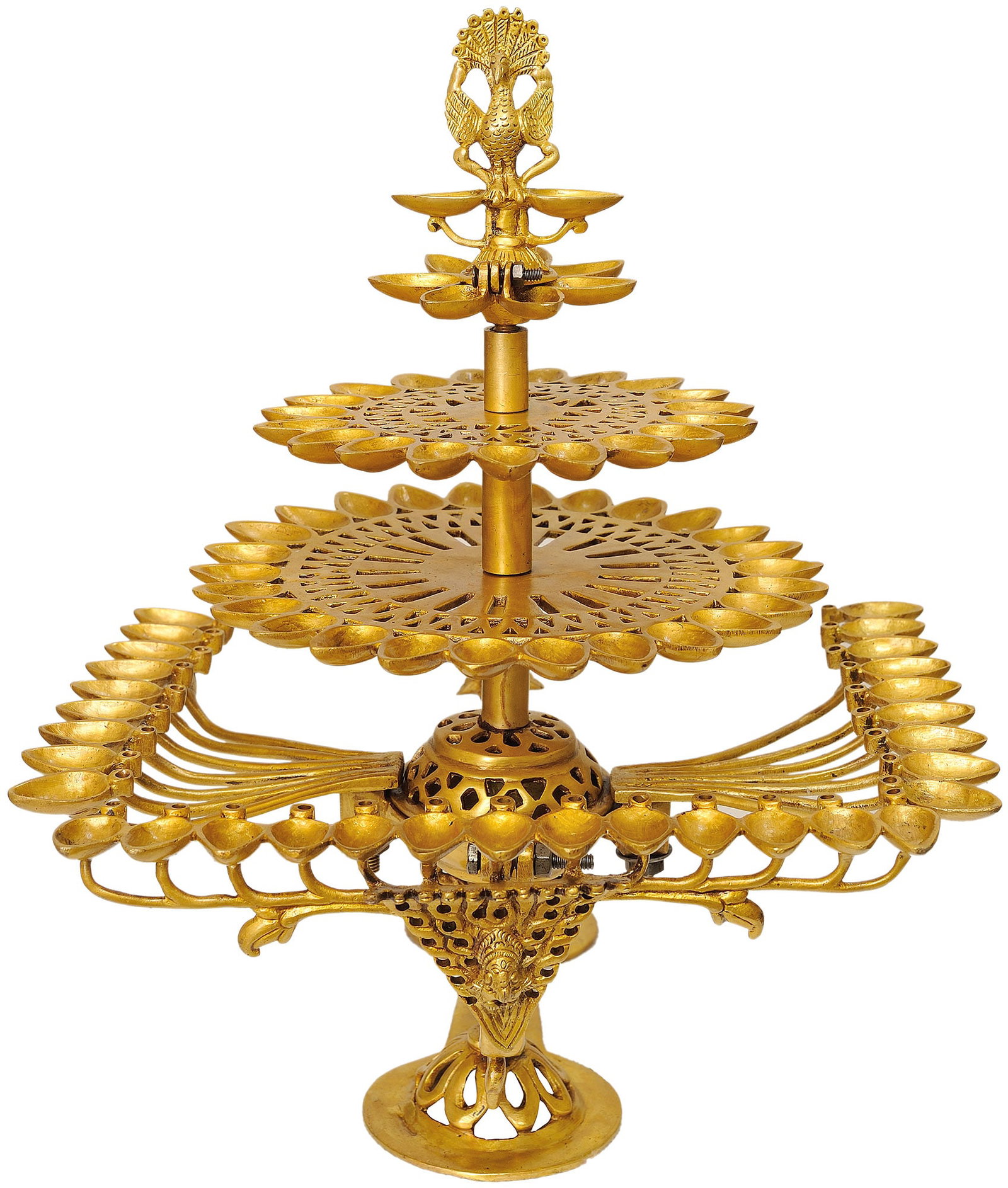 16" Hand Held Diyas in Brass | Handmade | Made in India: Description: See It In Your Home "In the gentle flicker of these diyas, ancestral stories unfold in the language of light." These brass hand-held diyas celebrate the age-old tradition of illuminating