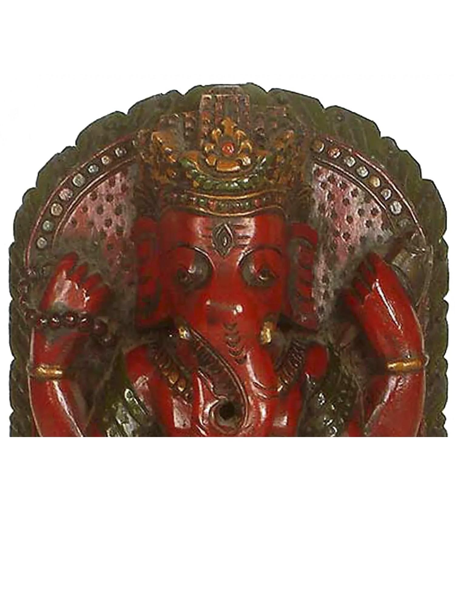 Idol of Bala Ganapathi Wooden Statue - 2