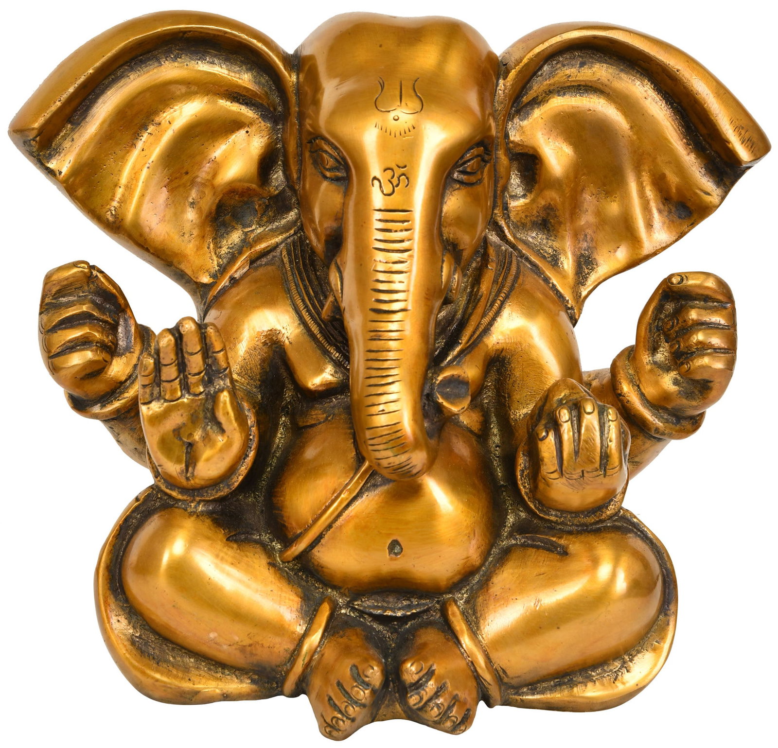 7" Lord Ganesha with Large Ears In Brass | Handmade | Made In India: Description: 7" Lord Ganesha with Large Ears In Brass | Handmade | Made In India itemcode: EV29 Reserve: $275 Shipping: Domestic: Shipping rates are determined by destination International: Foreign