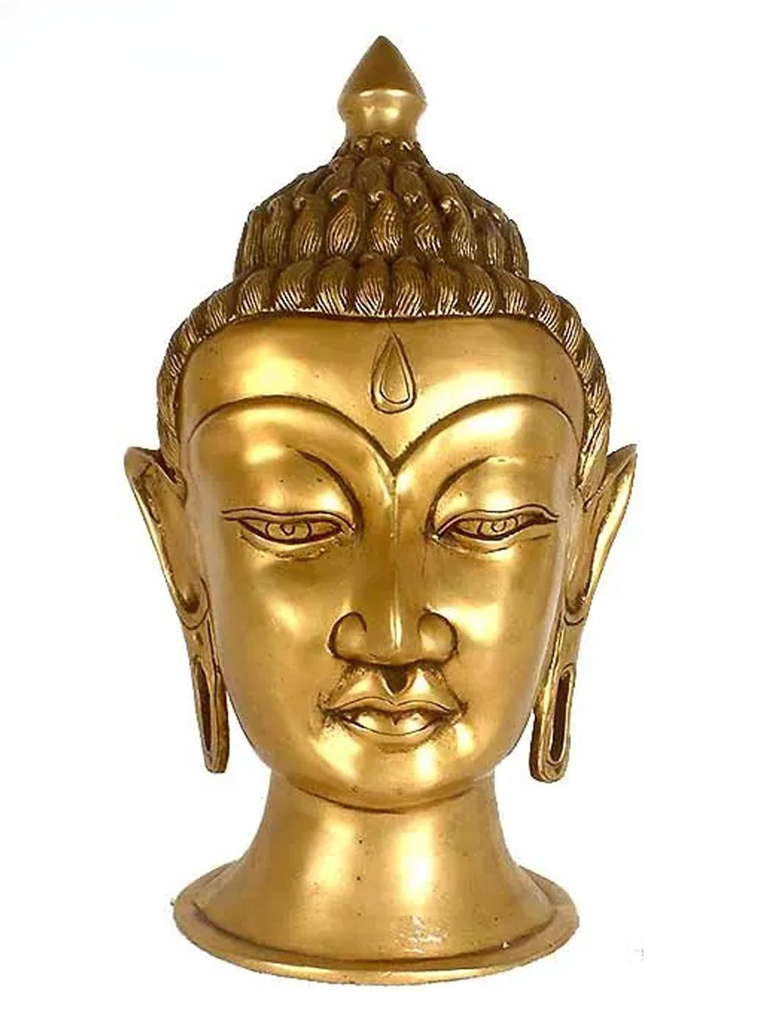 12" Lord Buddha Head In Brass | Handmade | Made In India: Description: 12" Lord Buddha Head In Brass | Handmade | Made In India itemcode: EV42 Reserve: $399 Shipping: Domestic: Shipping rates are determined by destination International: Foreign shipping