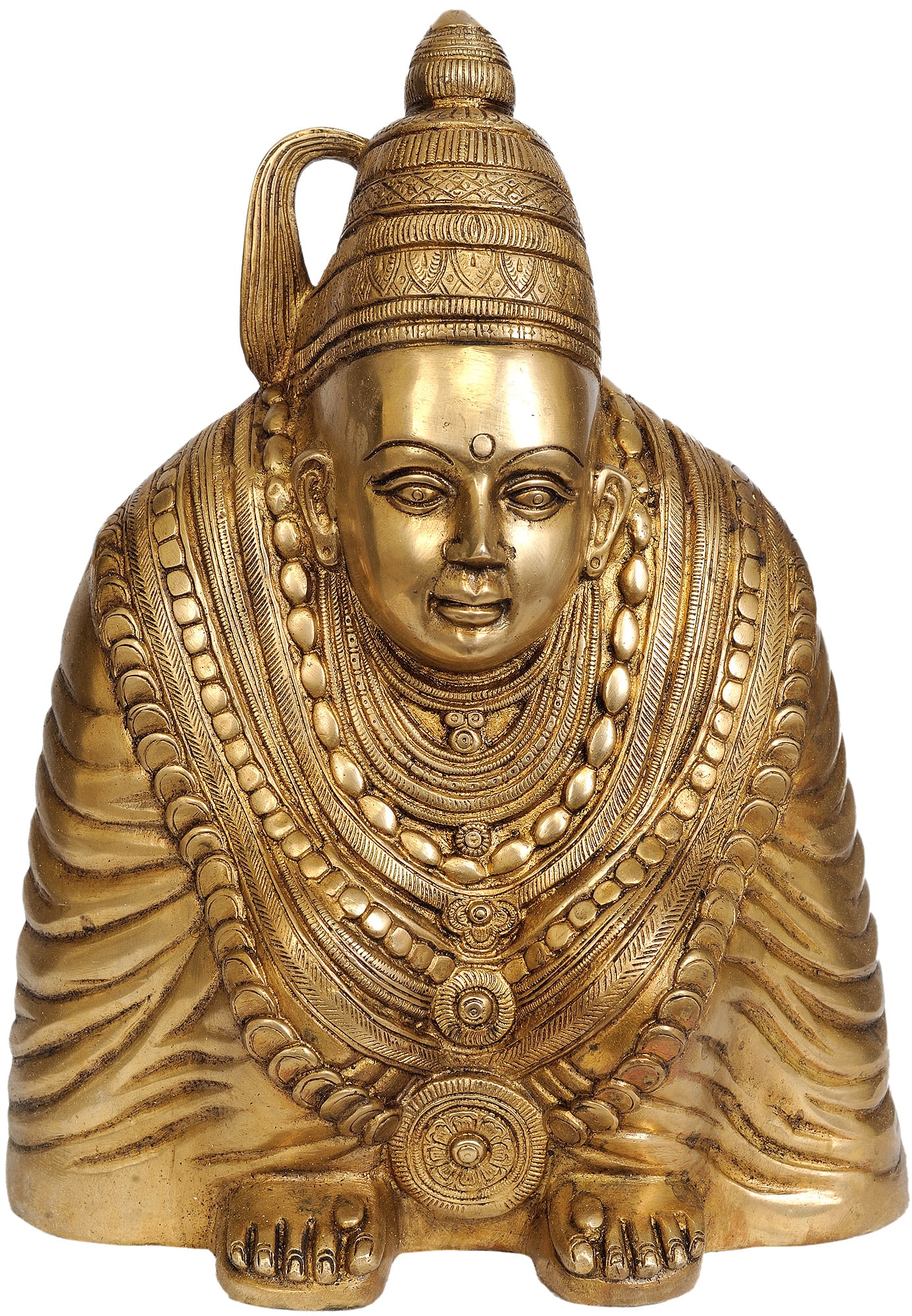 13" Goddess Manasa Devi Statue in Brass | Handmade | Made in India: Description: See It In Your Home Goddess Manasa Devi, revered in Hindu folklore, epitomizes the power of the divine feminine. Known as the serpent goddess, she holds the realm of snakes and poison. Ma