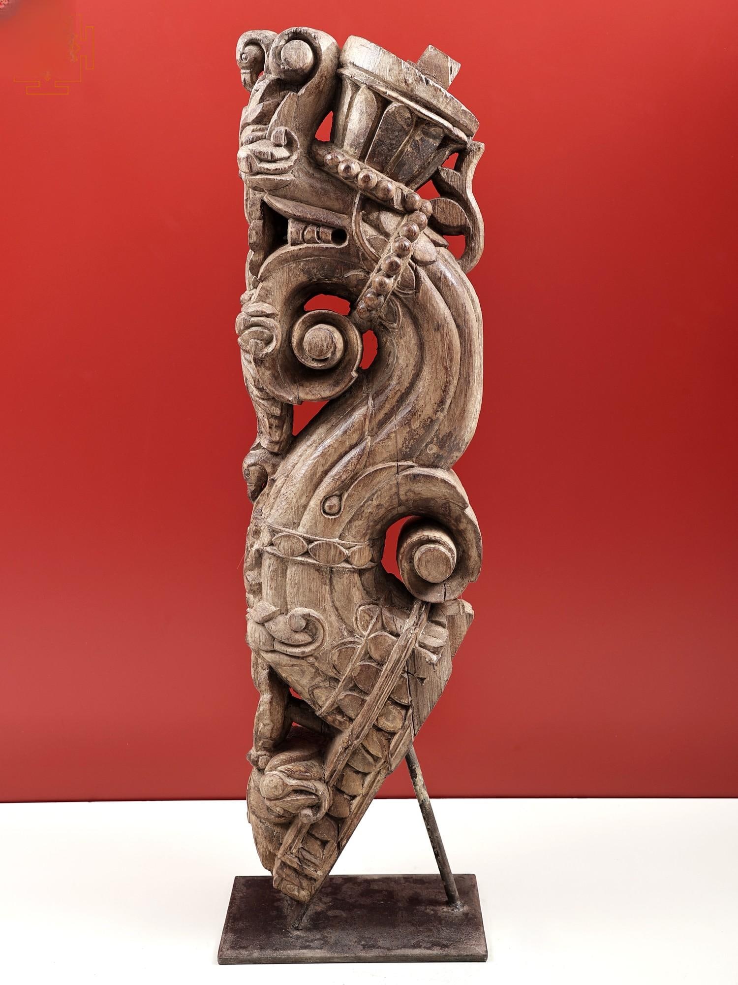 34" Carved Architectural Wooden Bracket | Handmade: Description: 34" Carved Architectural Wooden Bracket | Handmade itemcode: HLA426 Reserve: $595 Shipping: Domestic: Shipping rates are determined by destination International: Foreign shipping rates