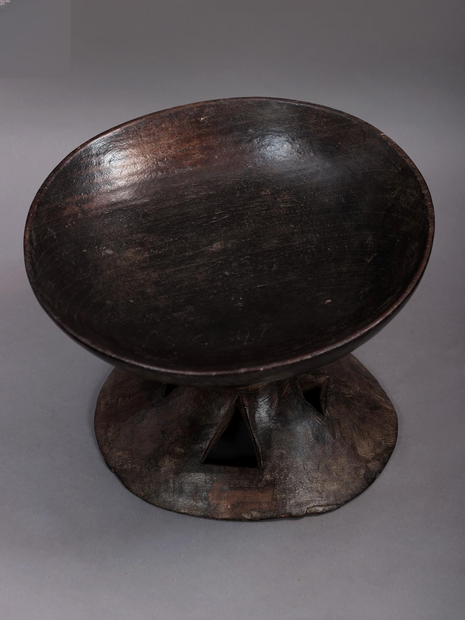 13" Tribal Wooden Bowl | Handmade - 2