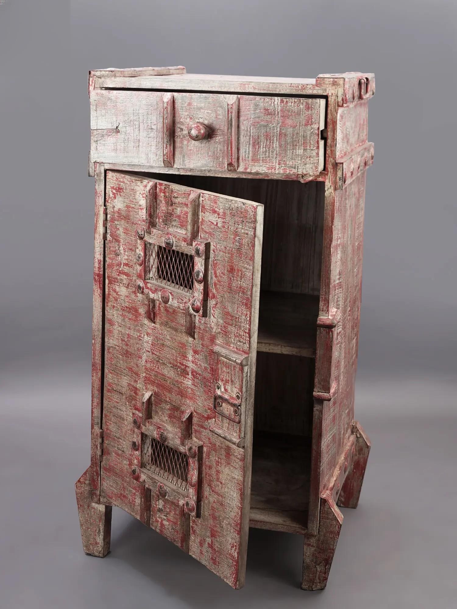 40" Vintage Wooden Cabinet | Handmade - 2