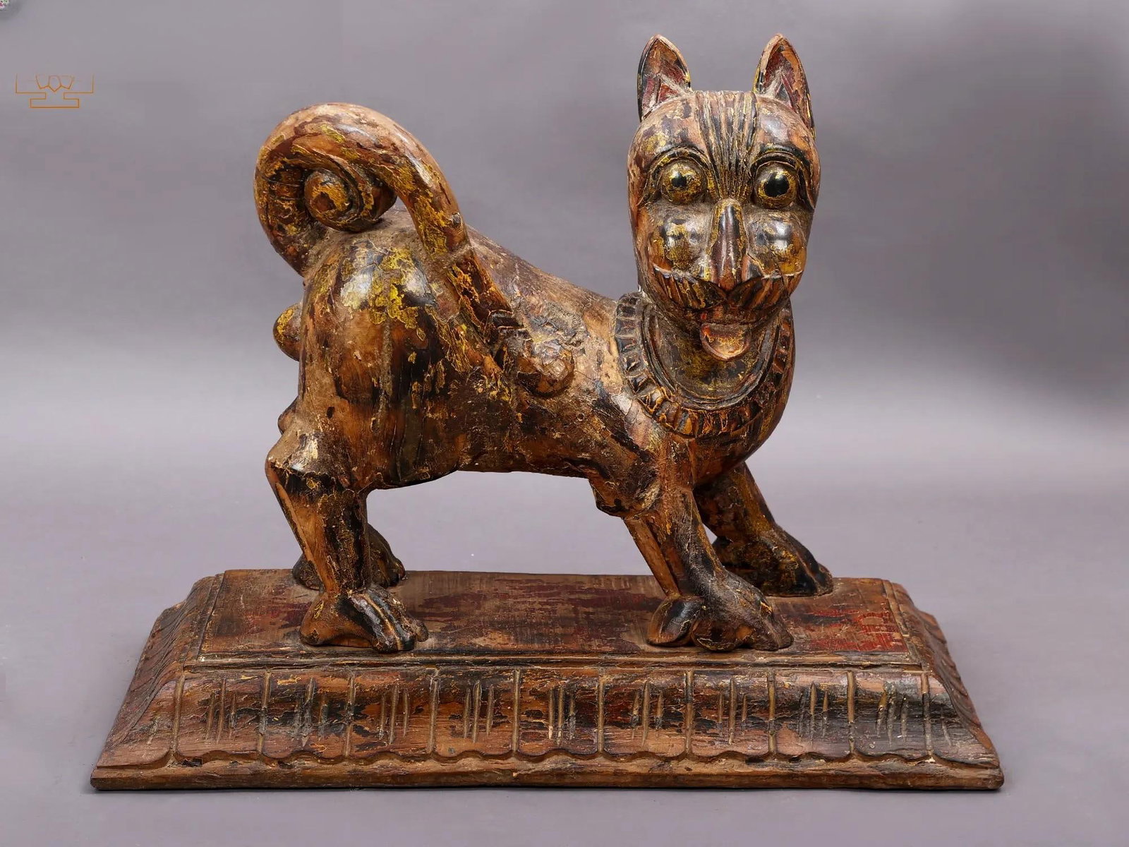 24" Vintage Wooden Dog Statue | Handmade: Description: 24" Vintage Wooden Dog Statue | Handmade itemcode: HLA754 Reserve: $544 Shipping: Domestic: Shipping rates are determined by destination International: Foreign shipping rates are
