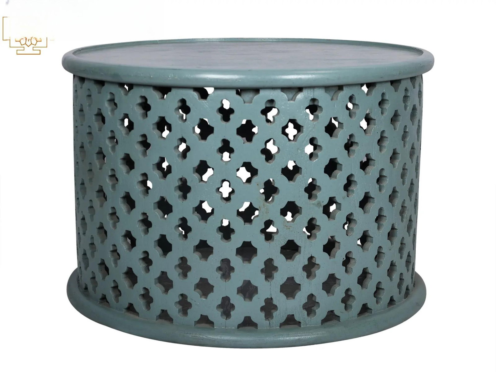 23" Vintage Wooden Lattice Round Table: Description: 23" Vintage Wooden Lattice Round Table itemcode: HLA894 Reserve: $715 Shipping: Domestic: Shipping rates are determined by destination International: Foreign shipping rates are
