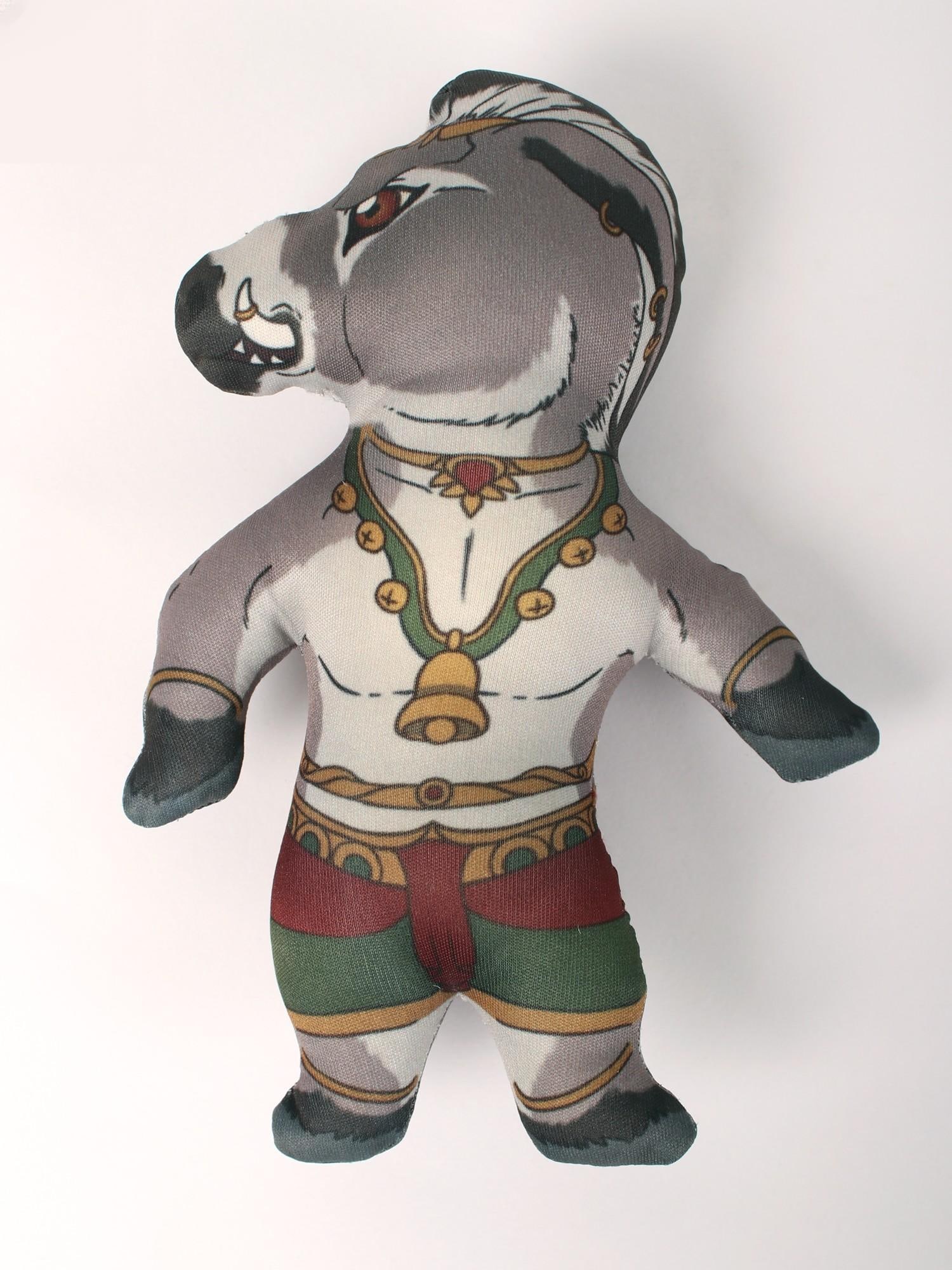 Dhenukasura Soft Toy: Description: Dhenukasura Soft Toy itemcode: LDC868 Reserve: $36 Shipping: Domestic: Shipping rates are determined by destination International: Foreign shipping rates are determined by destination. In