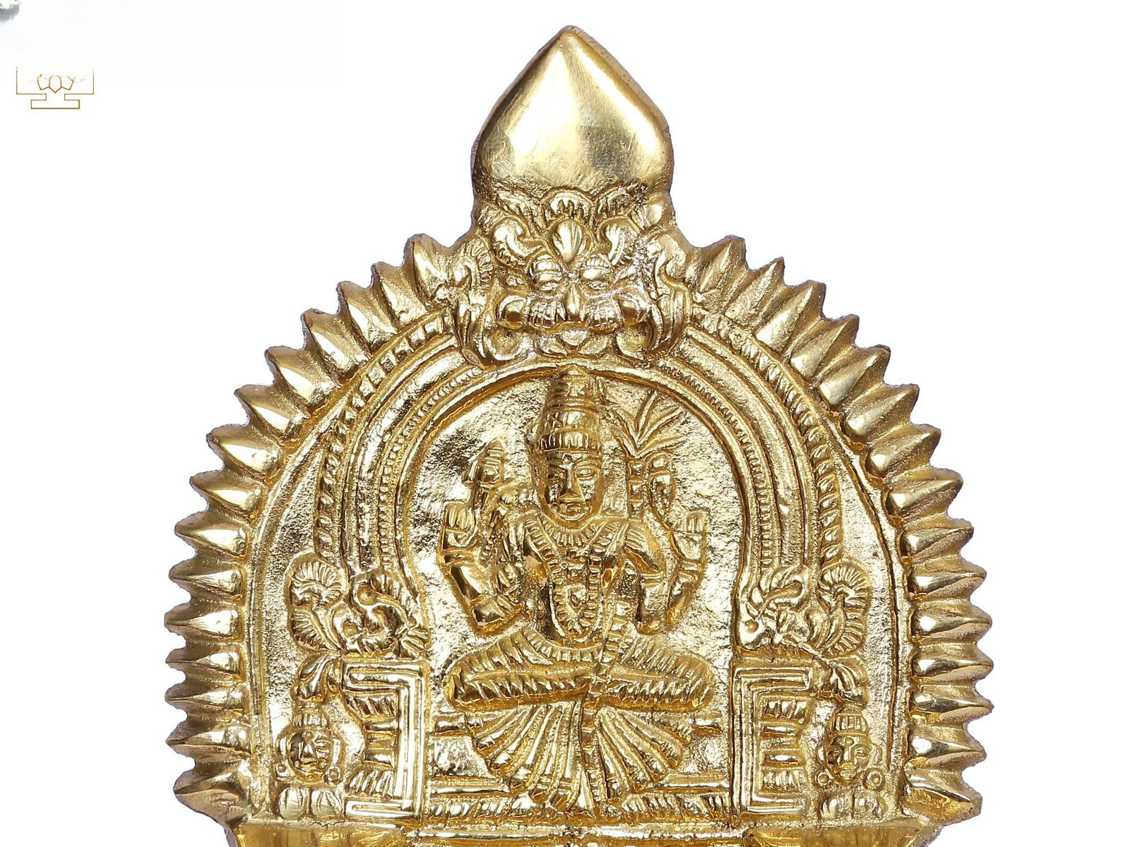 6" Kamakshi Devi Lamp in Brass - 2